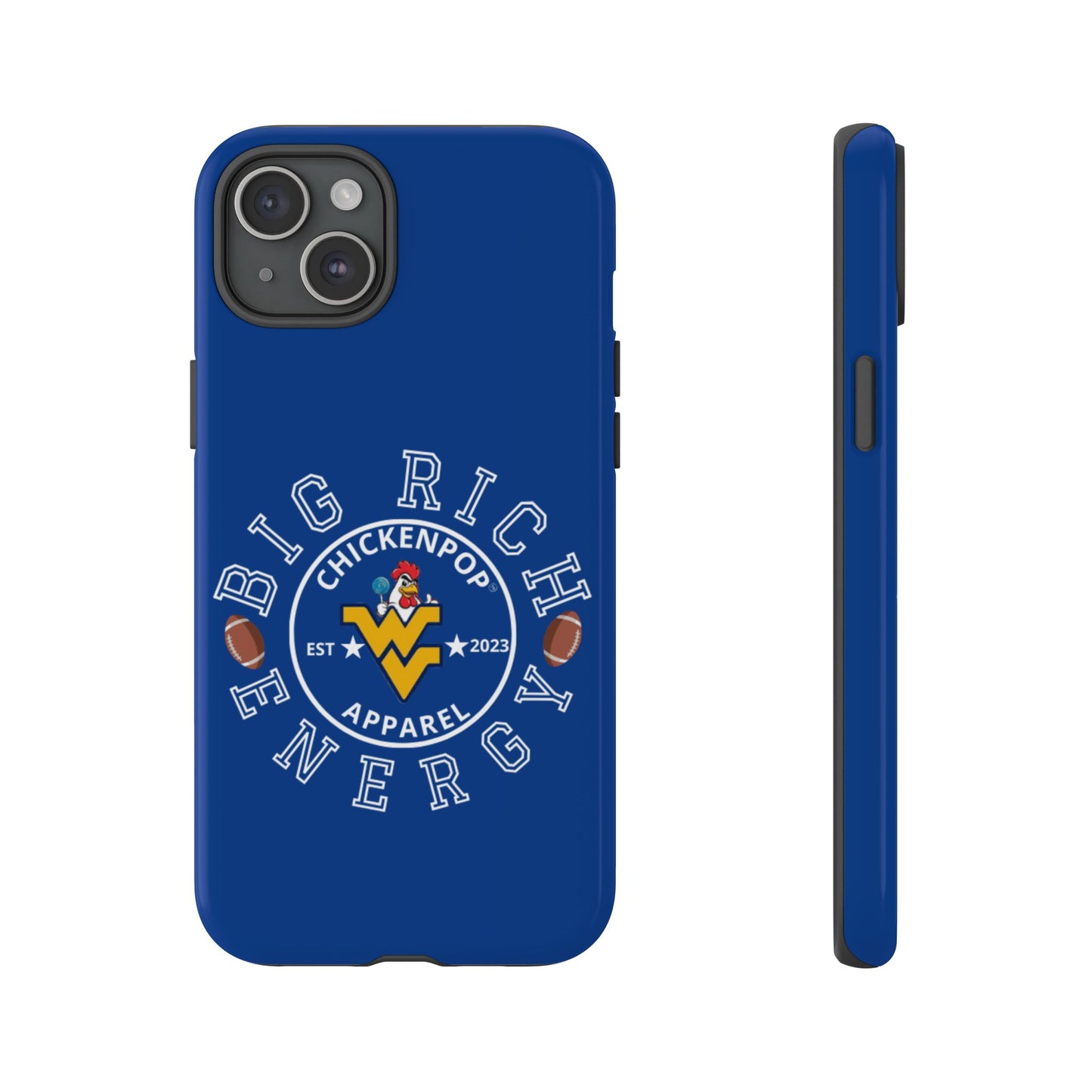 Don’t Be A Devries Funny Chicken Phone Case – Durable Dual-Layer Protection for iPhone, Samsung, Pixel – Matte or Glossy Finish Blue