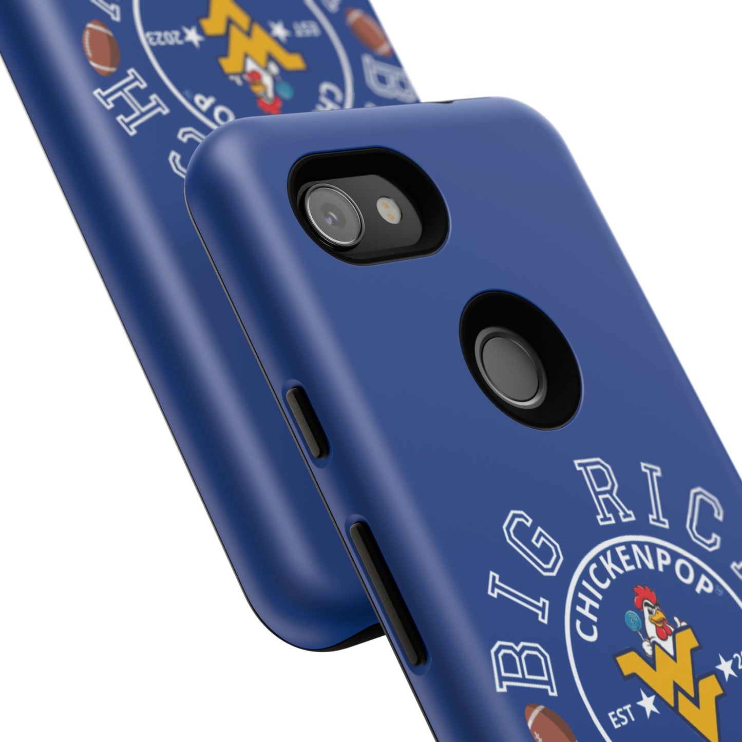Don’t Be A Devries Funny Chicken Phone Case – Durable Dual-Layer Protection for iPhone, Samsung, Pixel – Matte or Glossy Finish Blue