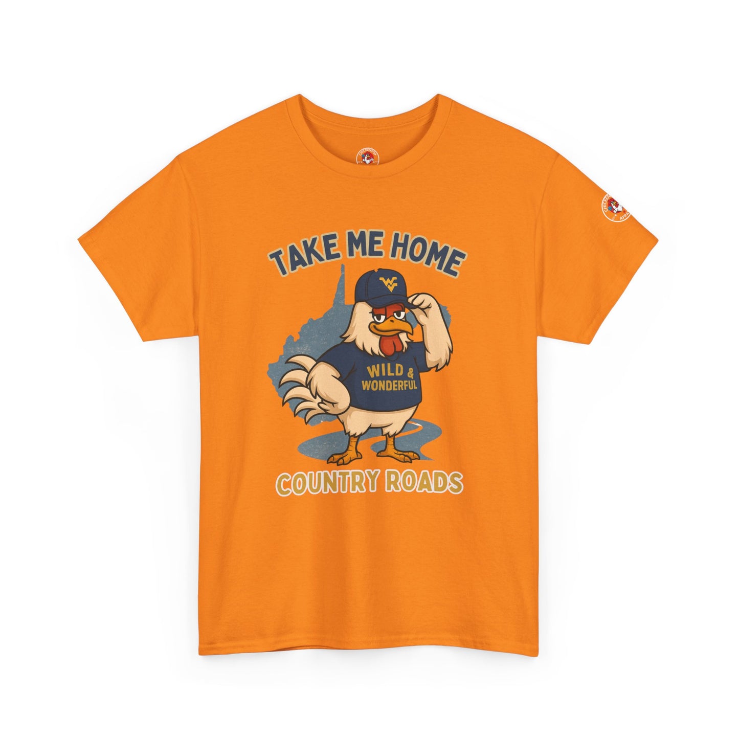 Take Me Home Country Roads WV Coop Daddy Tee – Funny West Virginia Rooster Shirt