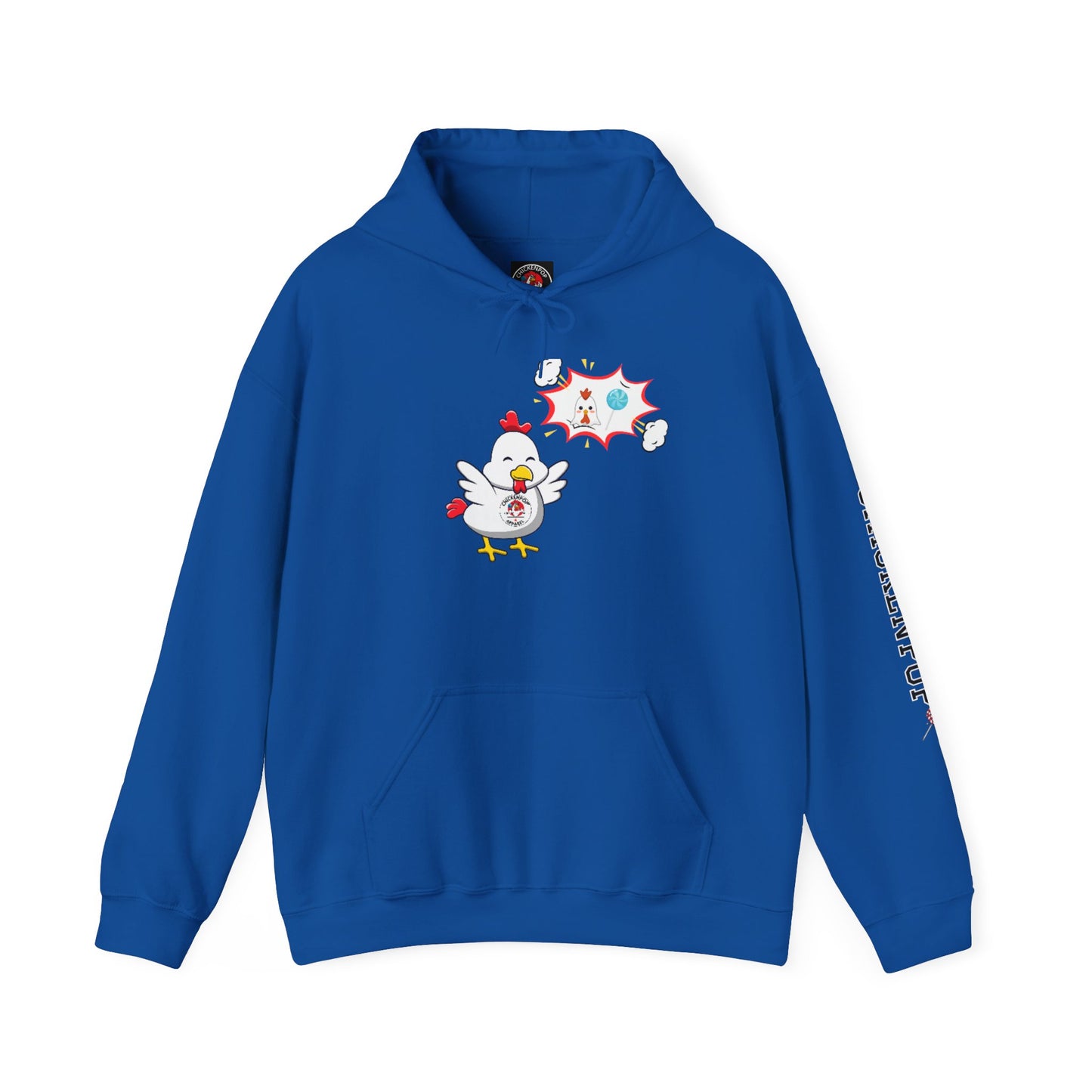 Dirty Mind Emoji Hoodie UNISEX - ChickenPop Arm Logo Edition