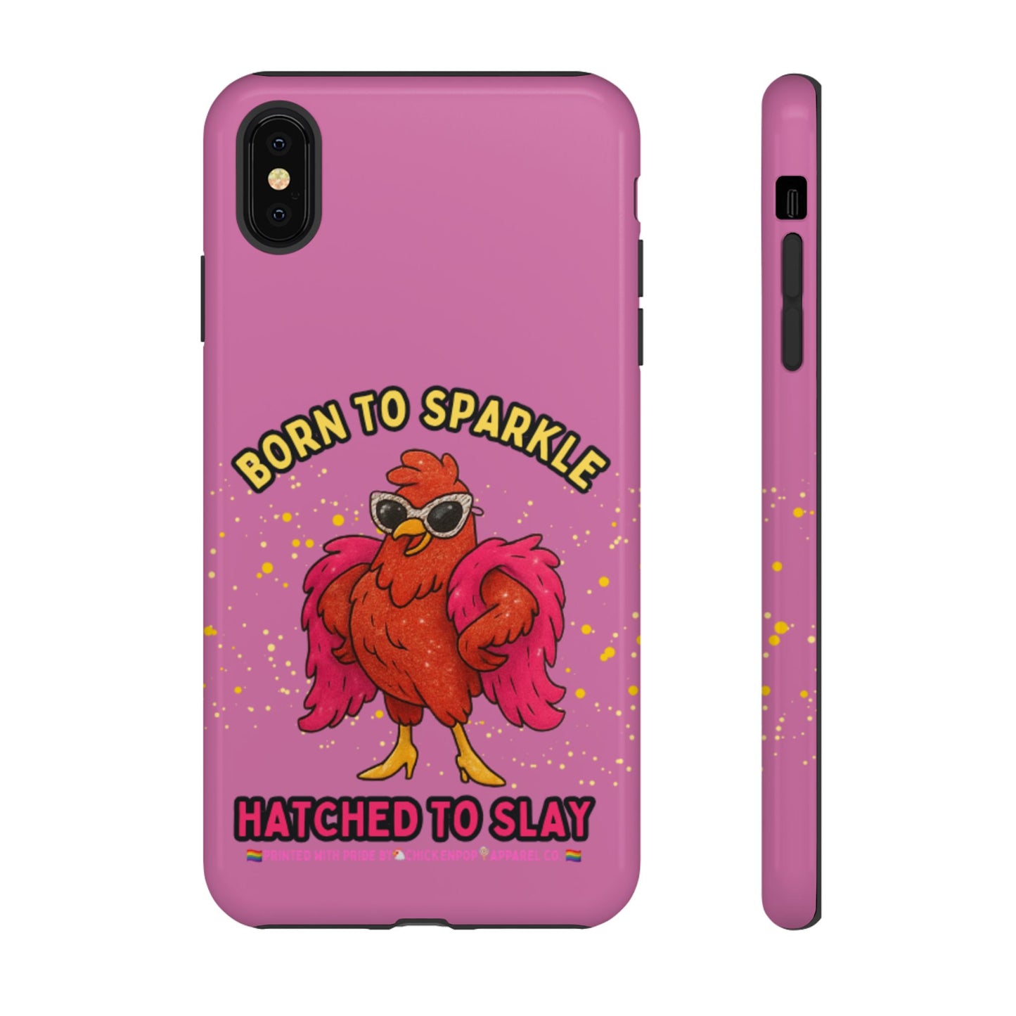 Phone Case - Born to Sparkle Hatched to Slay Logo Design