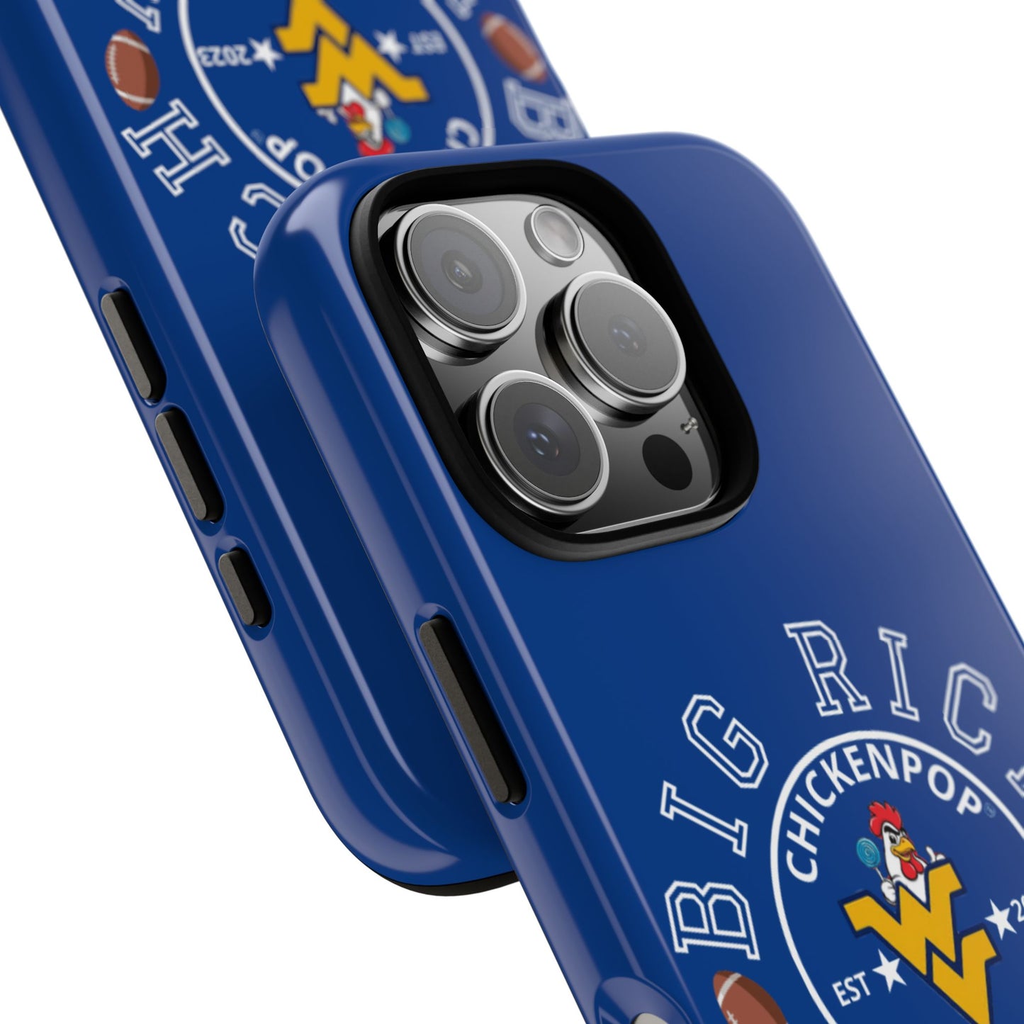 Don’t Be A Devries Funny Chicken Phone Case – Durable Dual-Layer Protection for iPhone, Samsung, Pixel – Matte or Glossy Finish Blue