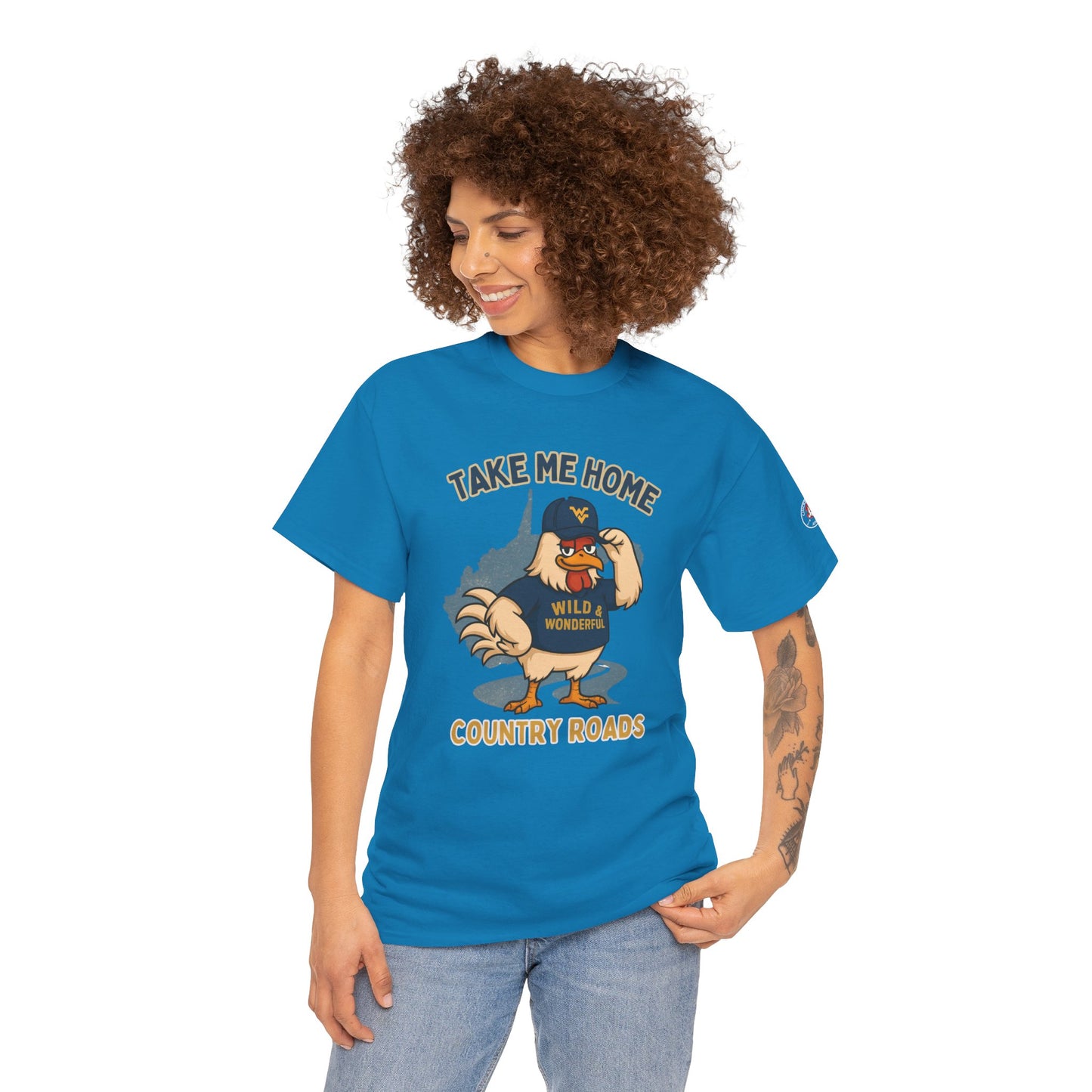 Take Me Home Country Roads WV Coop Daddy Tee – Funny West Virginia Rooster Shirt