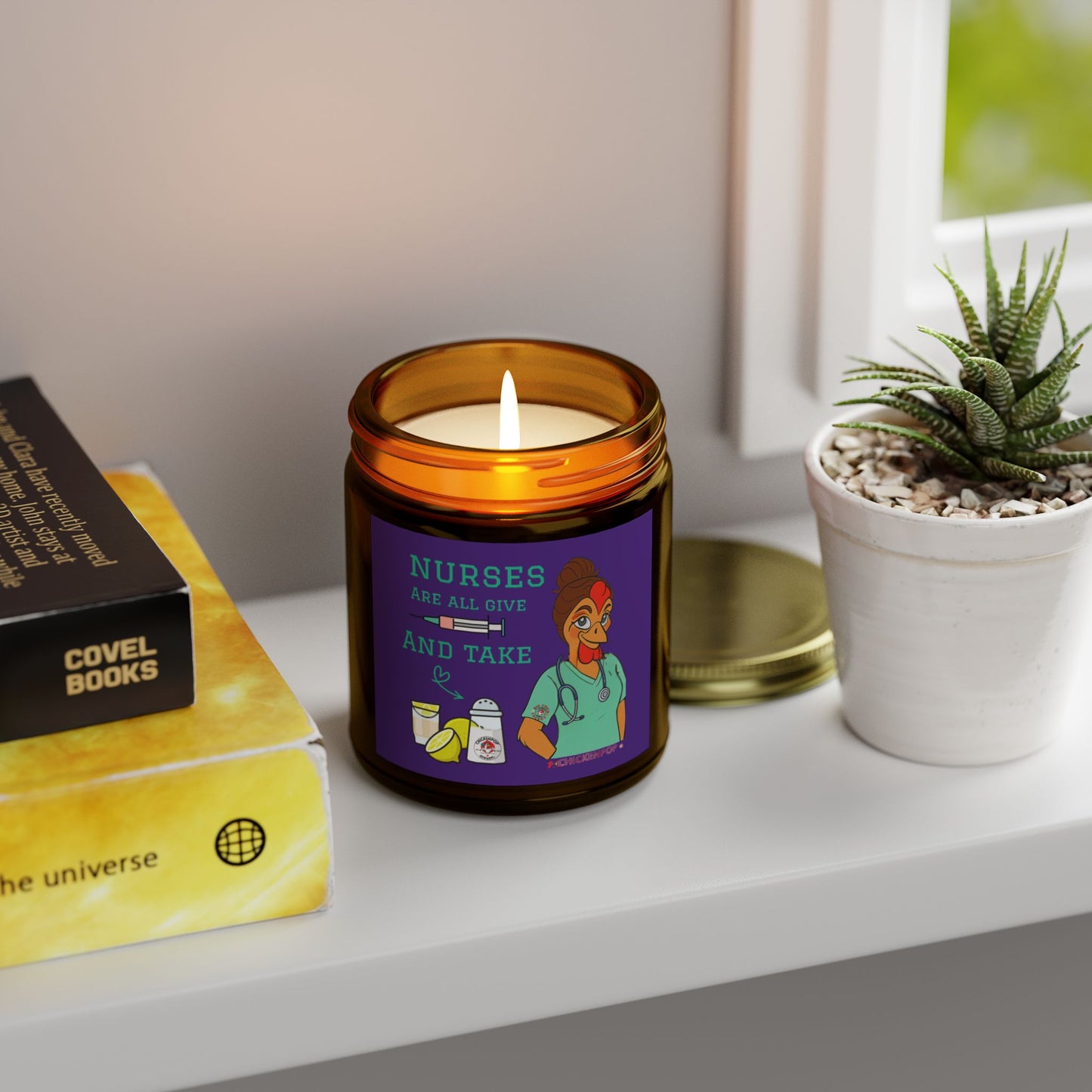 Nurses Are All Give And Take Unique Gifts for Healthcare Workers, Aromatherapy Candles, Cute Nursery Decor, Self-Care Essentials