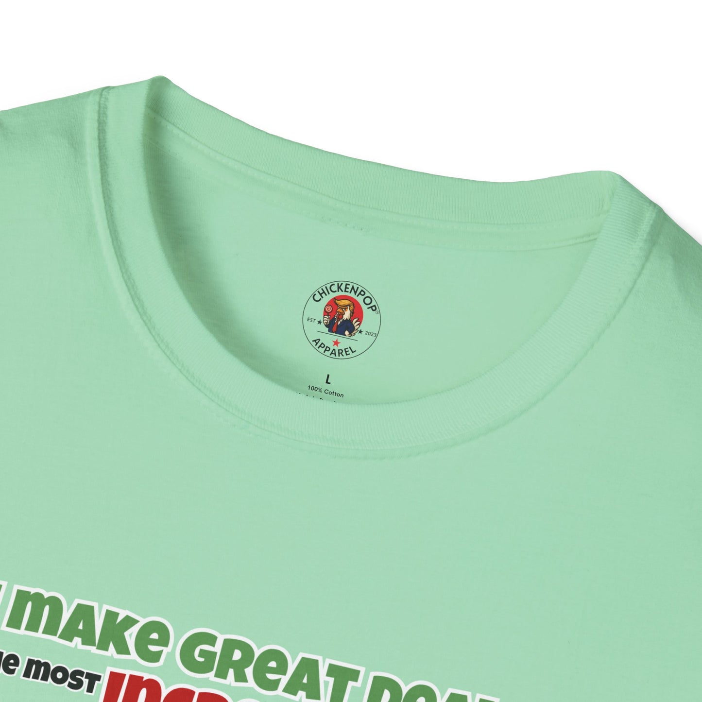 Cock-a-Doodle-Don “Like a Genius” Money Deal Rooster Tee – Funny Political Satire Shirt | ChickenPop Apparel Co.