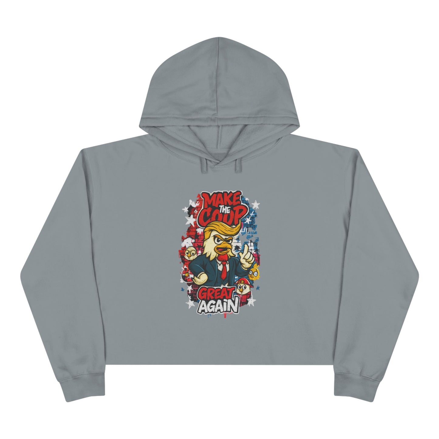 Make the Coop Great Again Cropped Sweatshirt β Cock-a-Doodle-Don Presidential Poultry ππΉ