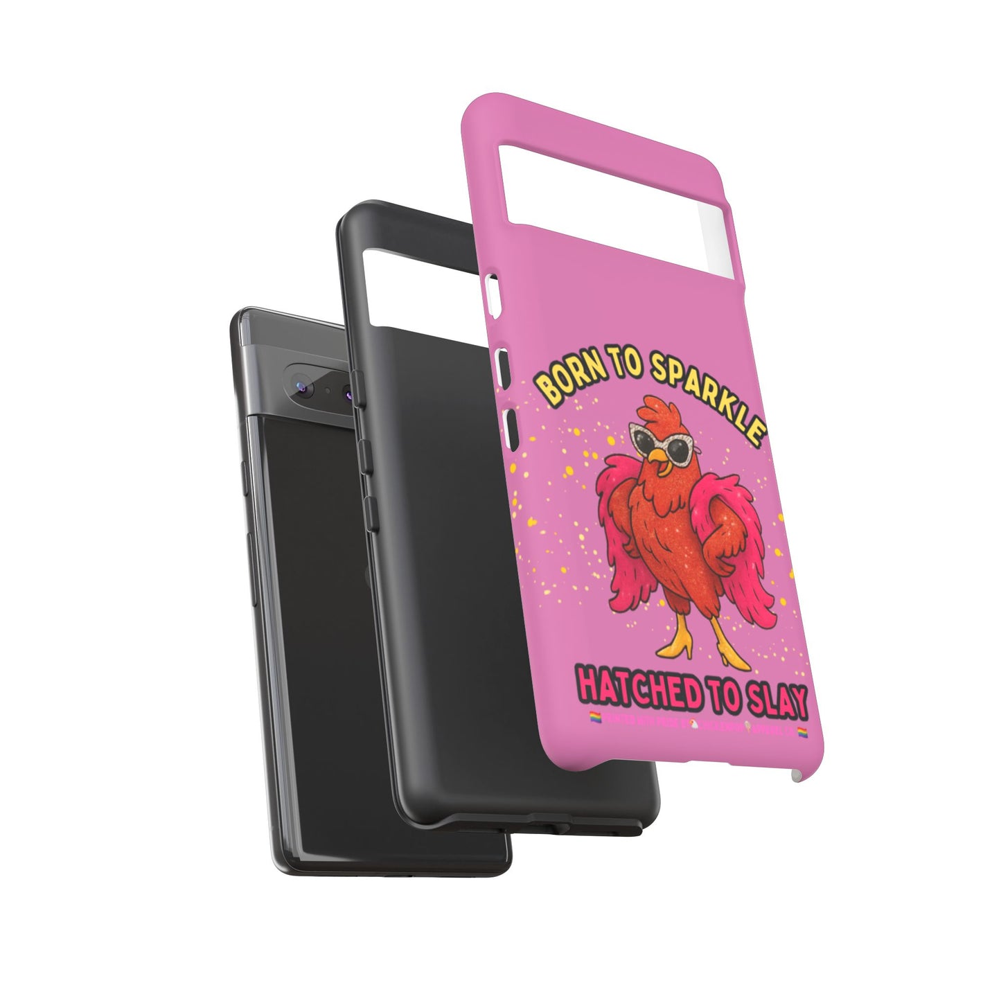 Phone Case - Born to Sparkle Hatched to Slay Logo Design