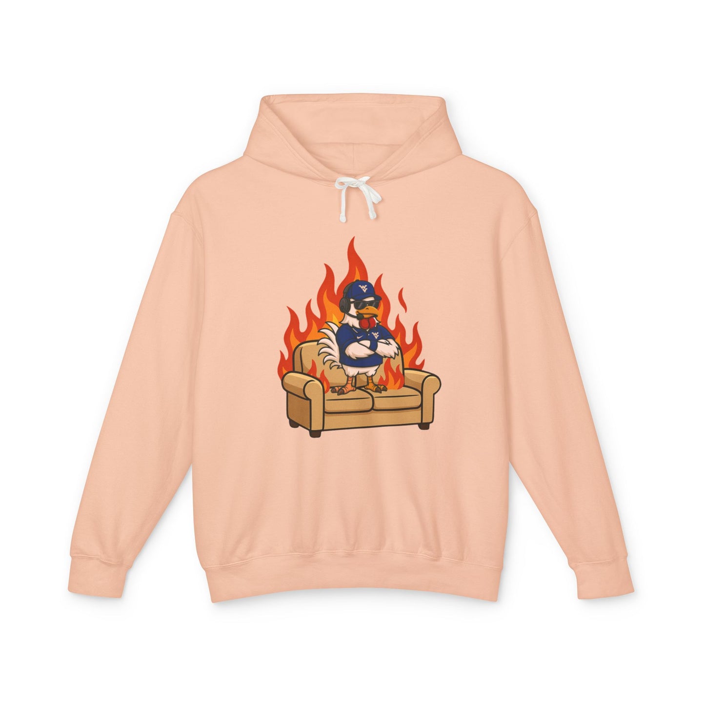 Big Rich Energy Burning Couch Hoodie – Chaos Quote 🔥FREE SHIPPING🔥