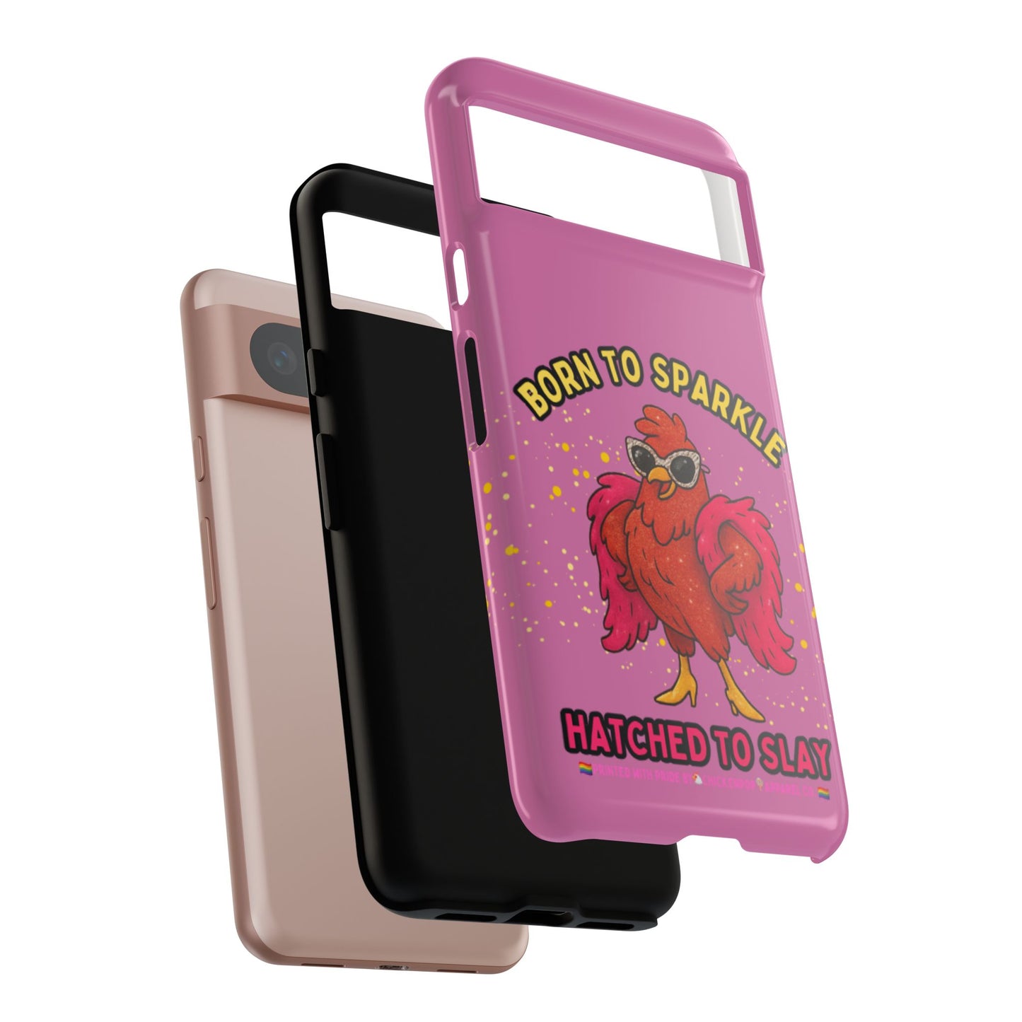 Phone Case - Born to Sparkle Hatched to Slay Logo Design