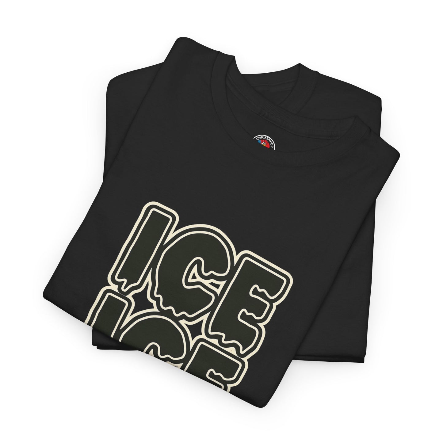 ICE ICE BABY Funny Chicken T-Shirt – Coop Daddy Parody Tee for Music & Poultry Fans