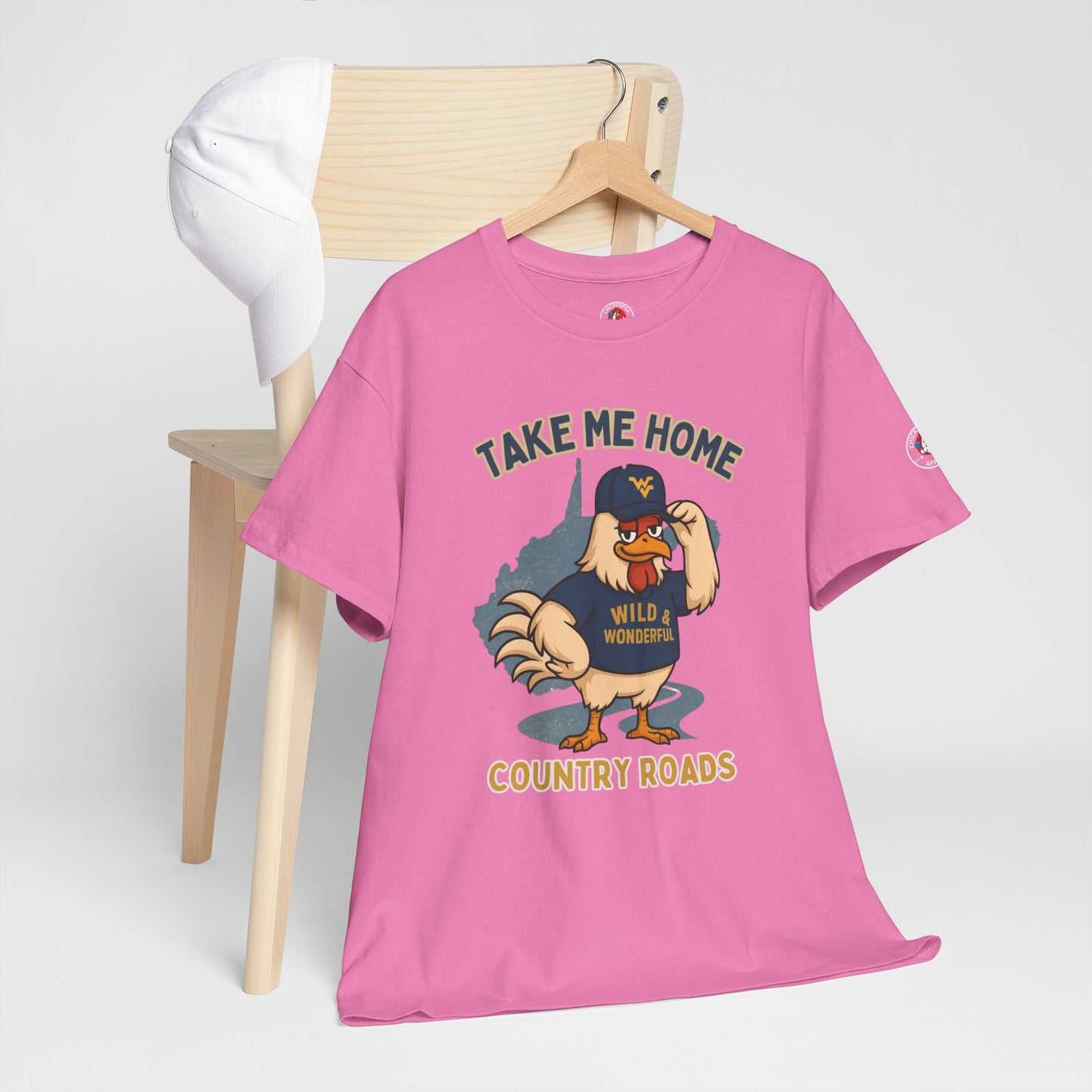 Take Me Home Country Roads WV Coop Daddy Tee – Funny West Virginia Rooster Shirt