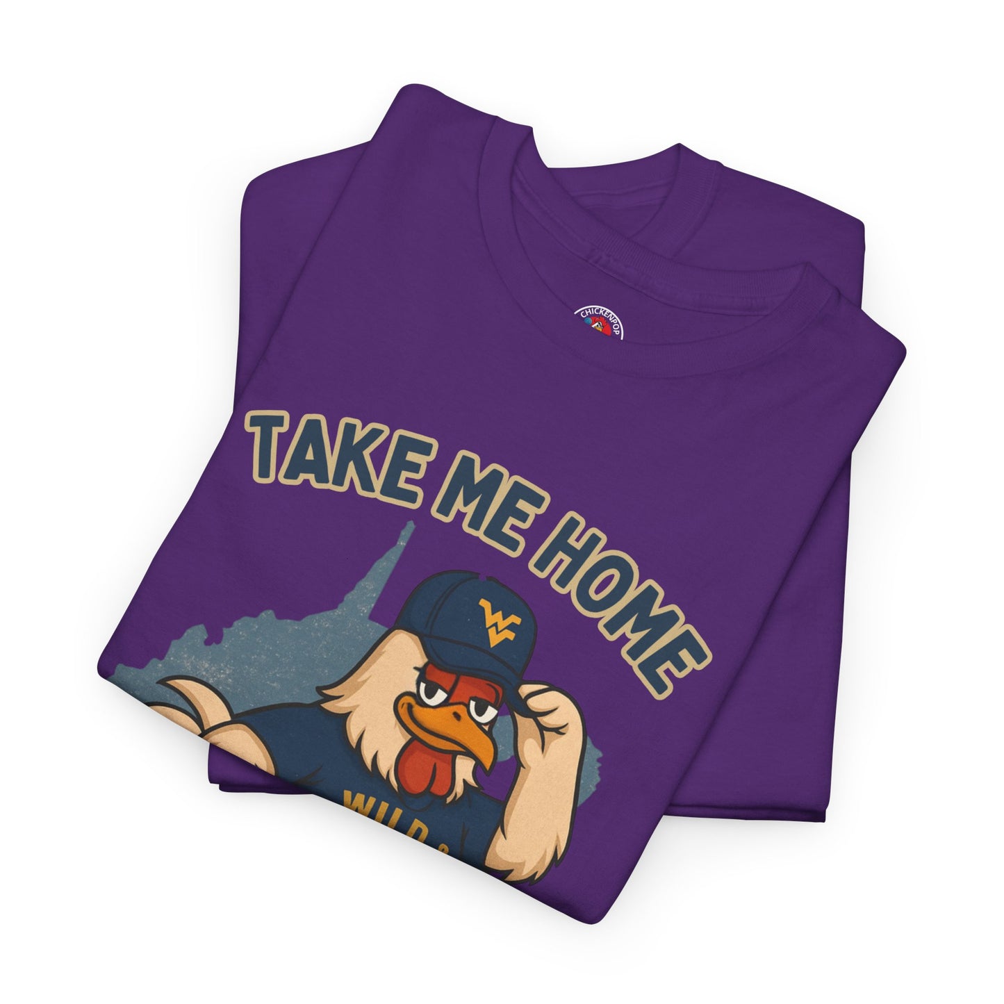 Take Me Home Country Roads WV Coop Daddy Tee – Funny West Virginia Rooster Shirt