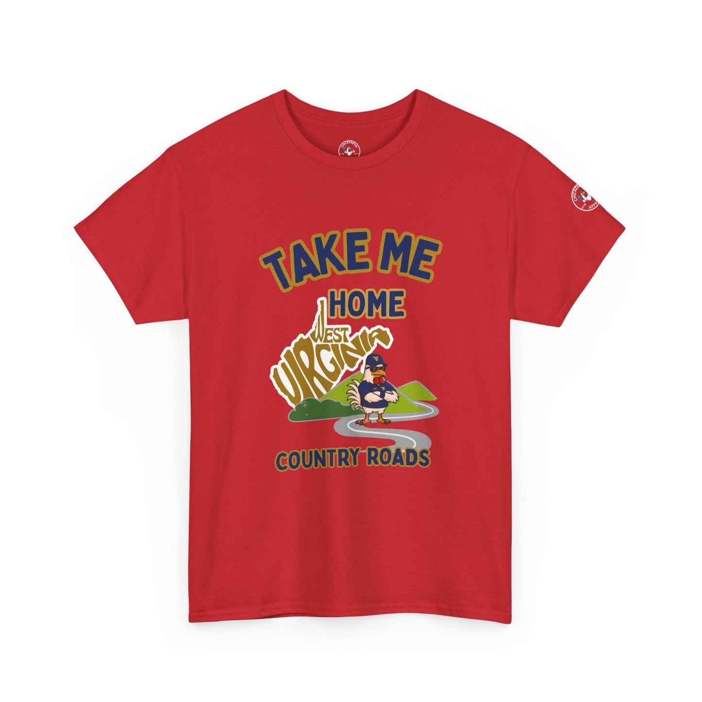 Take Me Home Country Roads WV Coop Daddy Tee – Funny West Virginia Rooster Shirt