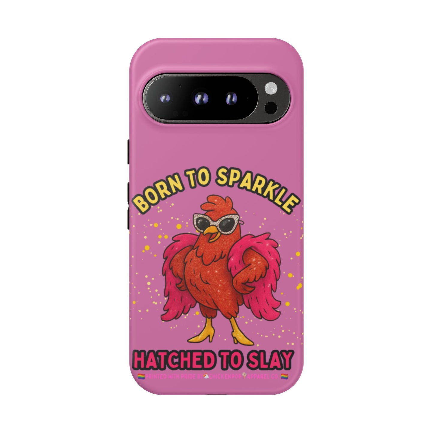 Phone Case - Born to Sparkle Hatched to Slay Logo Design