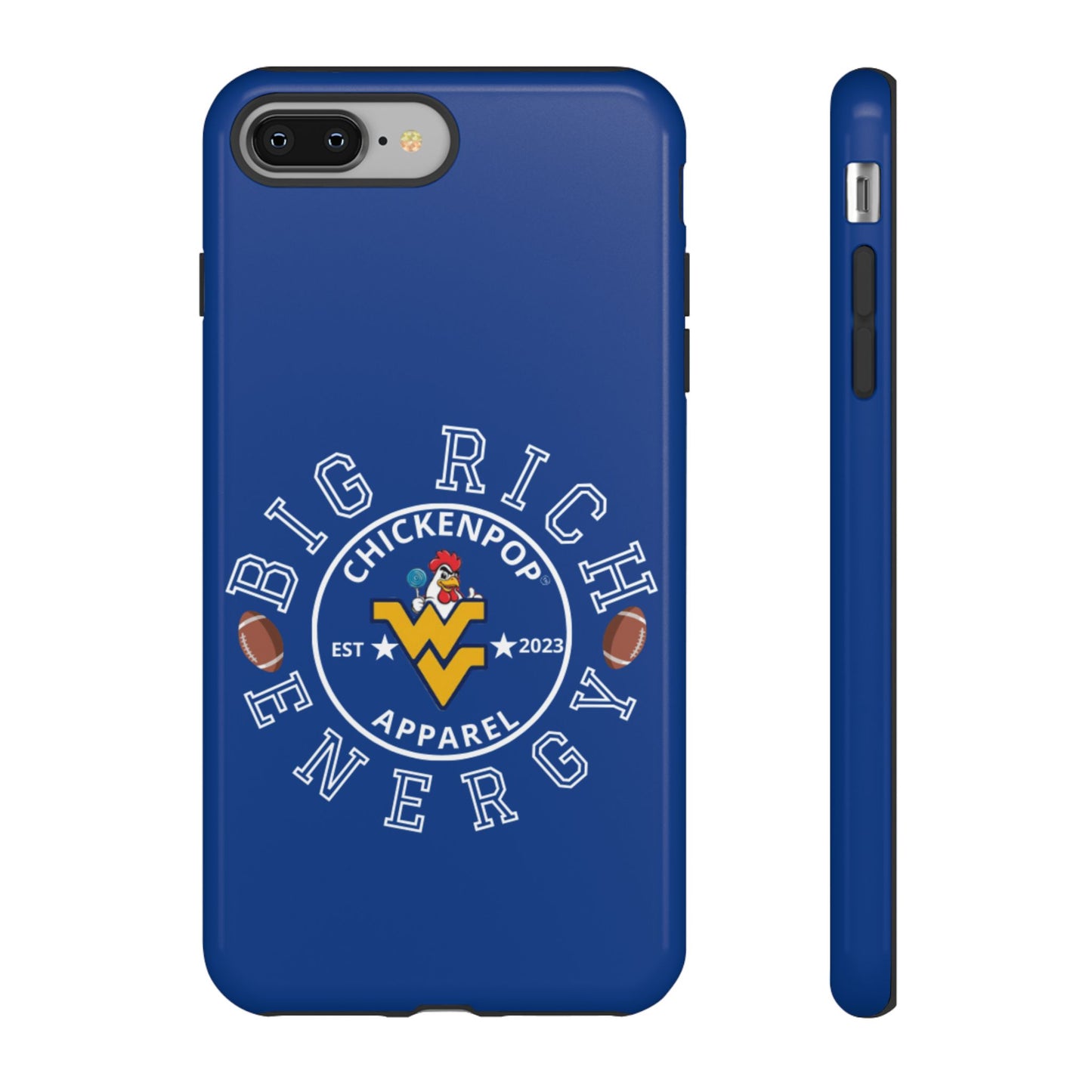 Don’t Be A Devries Funny Chicken Phone Case – Durable Dual-Layer Protection for iPhone, Samsung, Pixel – Matte or Glossy Finish Blue