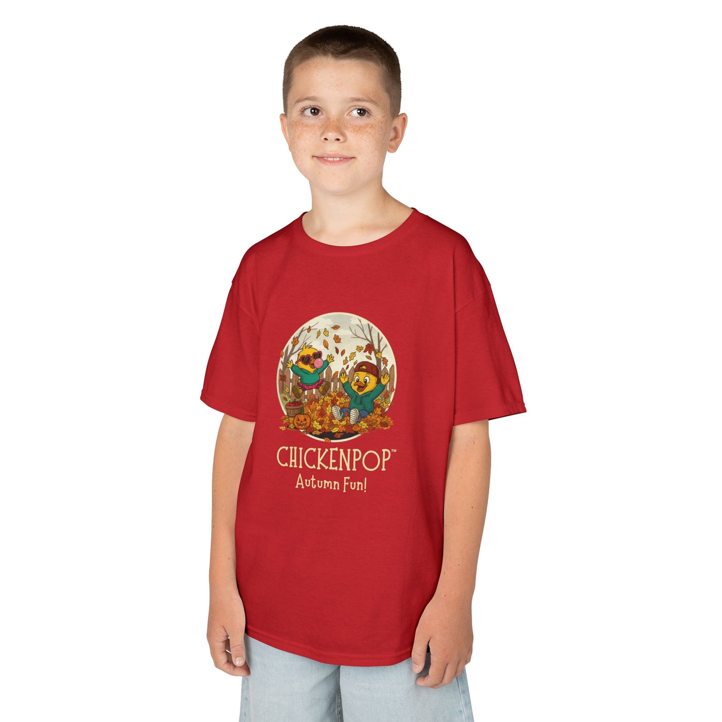 Kids Tee - Lil’ Cluckers 'Autumn Fun' ChickenPop Shirt