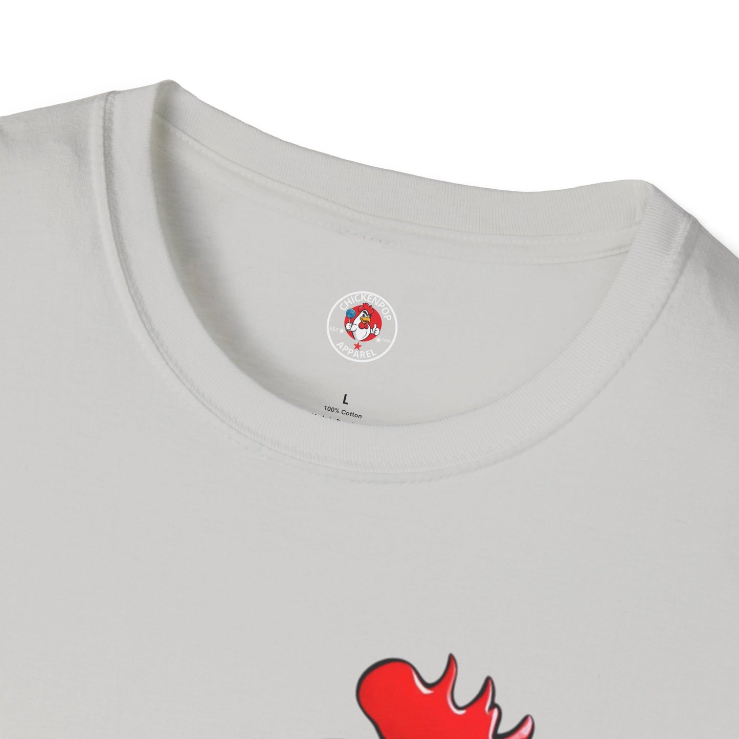 Big Chick Energy Giant Rooster Unisex Tee