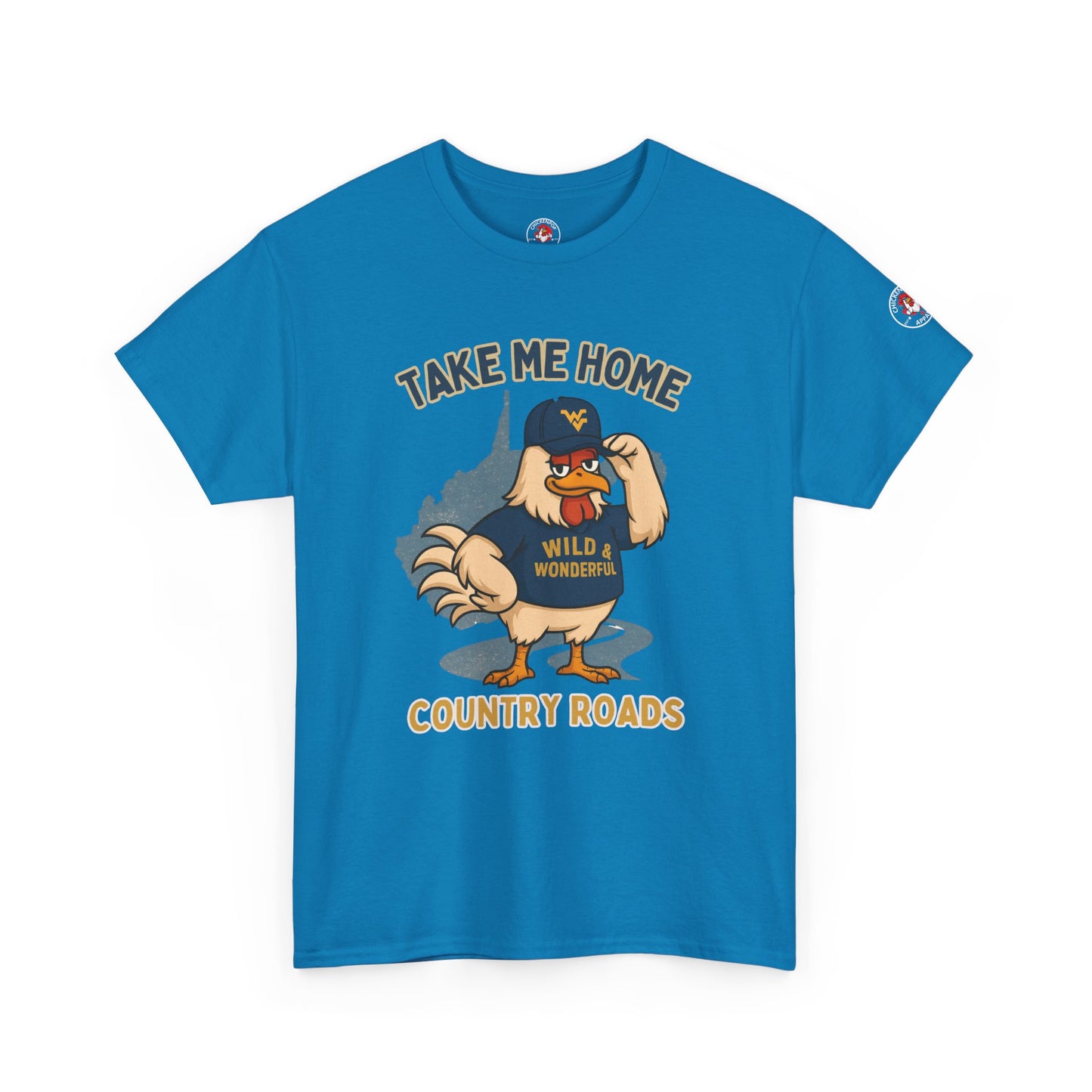 Take Me Home Country Roads WV Coop Daddy Tee – Funny West Virginia Rooster Shirt