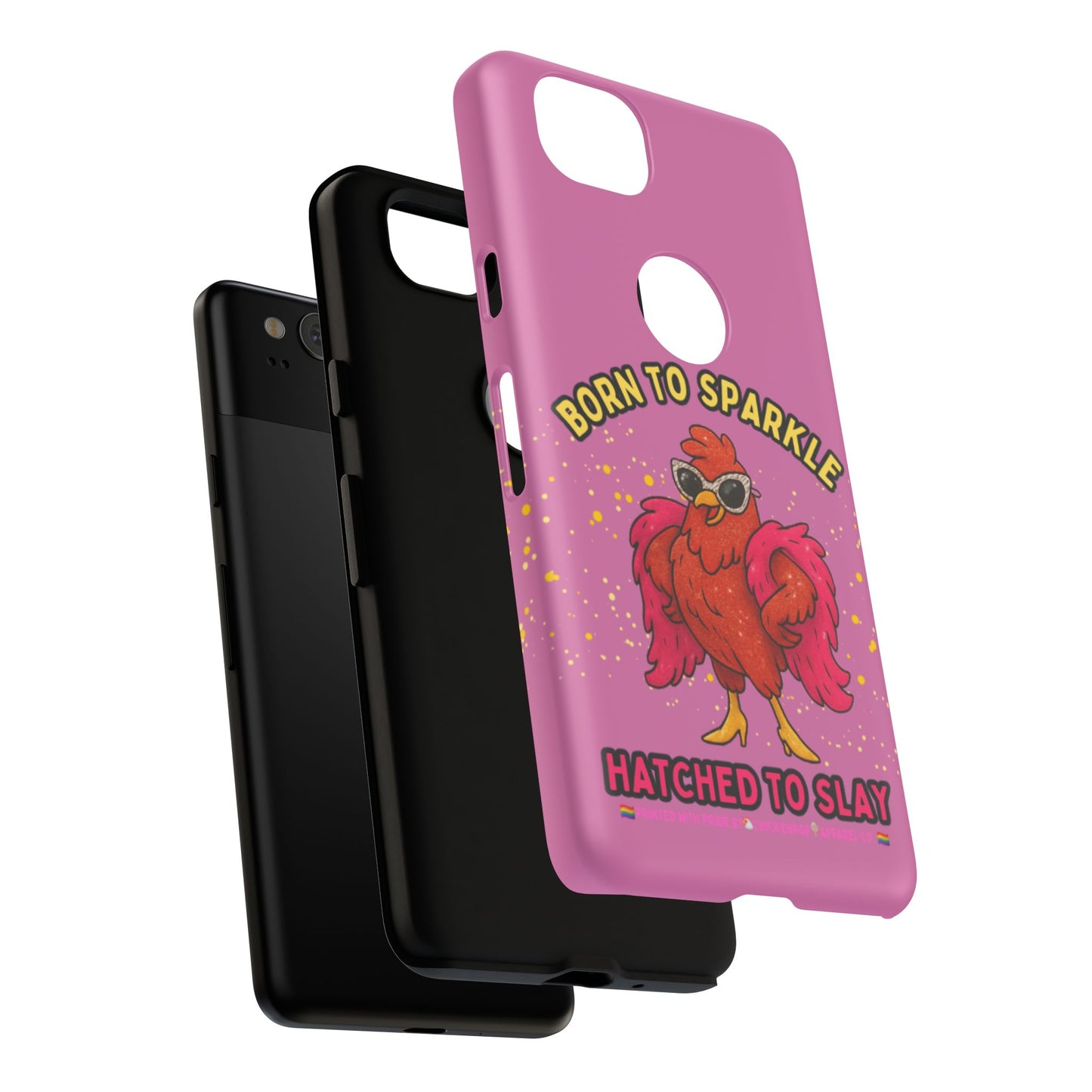 Phone Case - Born to Sparkle Hatched to Slay Logo Design