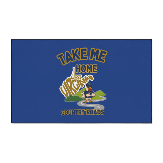 West Virginia Floor Mat - Welcome Home Rug, Durable Indoor Mat, Country Roads Decor, West Virginia Gifts, Home and Kitchen