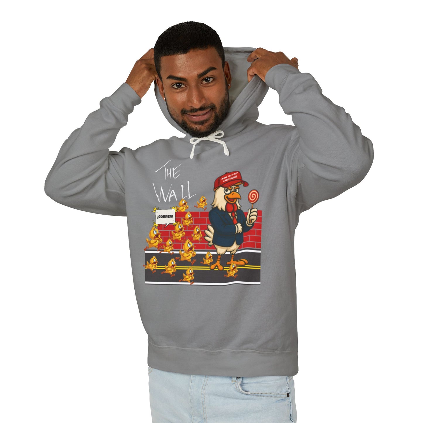 Another Chick Thru The Wall Hoodie – Bold Graphic Pullover with Relaxed Fit | Unisex Streetwear