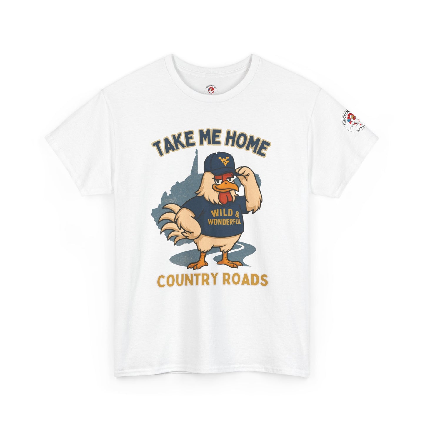 Take Me Home Country Roads WV Coop Daddy Tee – Funny West Virginia Rooster Shirt