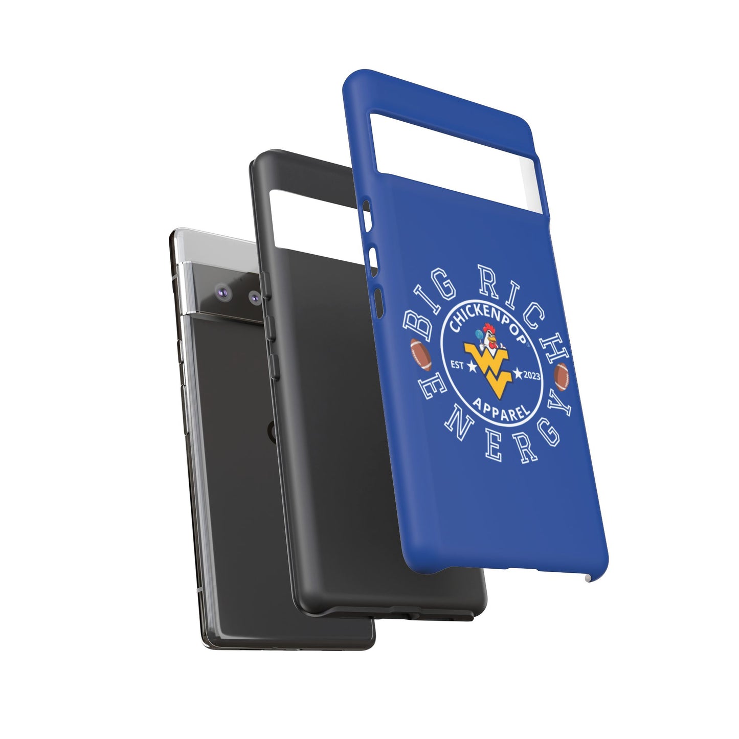 Don’t Be A Devries Funny Chicken Phone Case – Durable Dual-Layer Protection for iPhone, Samsung, Pixel – Matte or Glossy Finish Blue