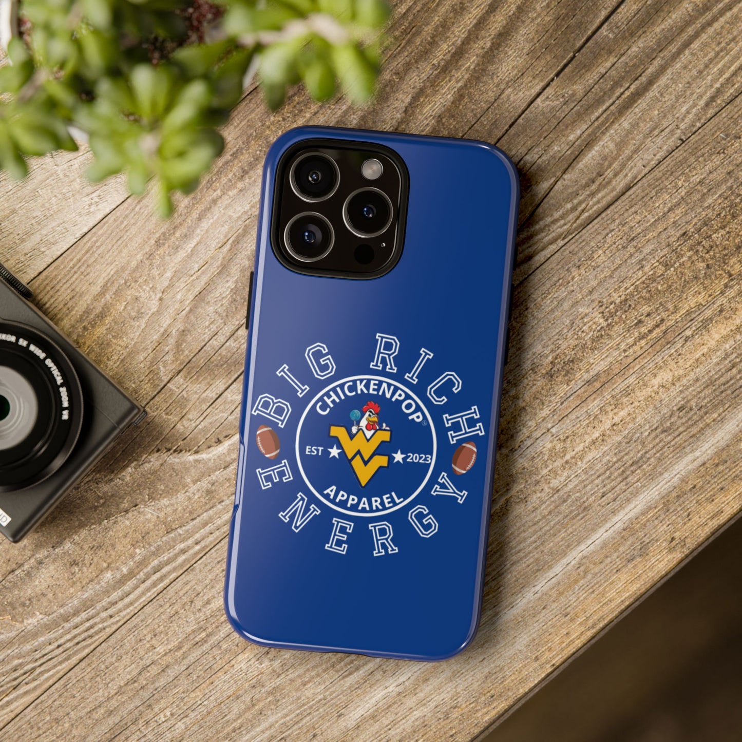Don’t Be A Devries Funny Chicken Phone Case – Durable Dual-Layer Protection for iPhone, Samsung, Pixel – Matte or Glossy Finish Blue