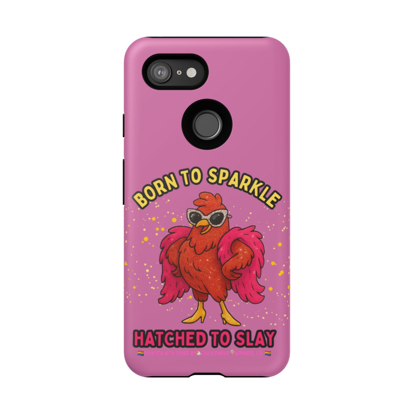 Phone Case - Born to Sparkle Hatched to Slay Logo Design