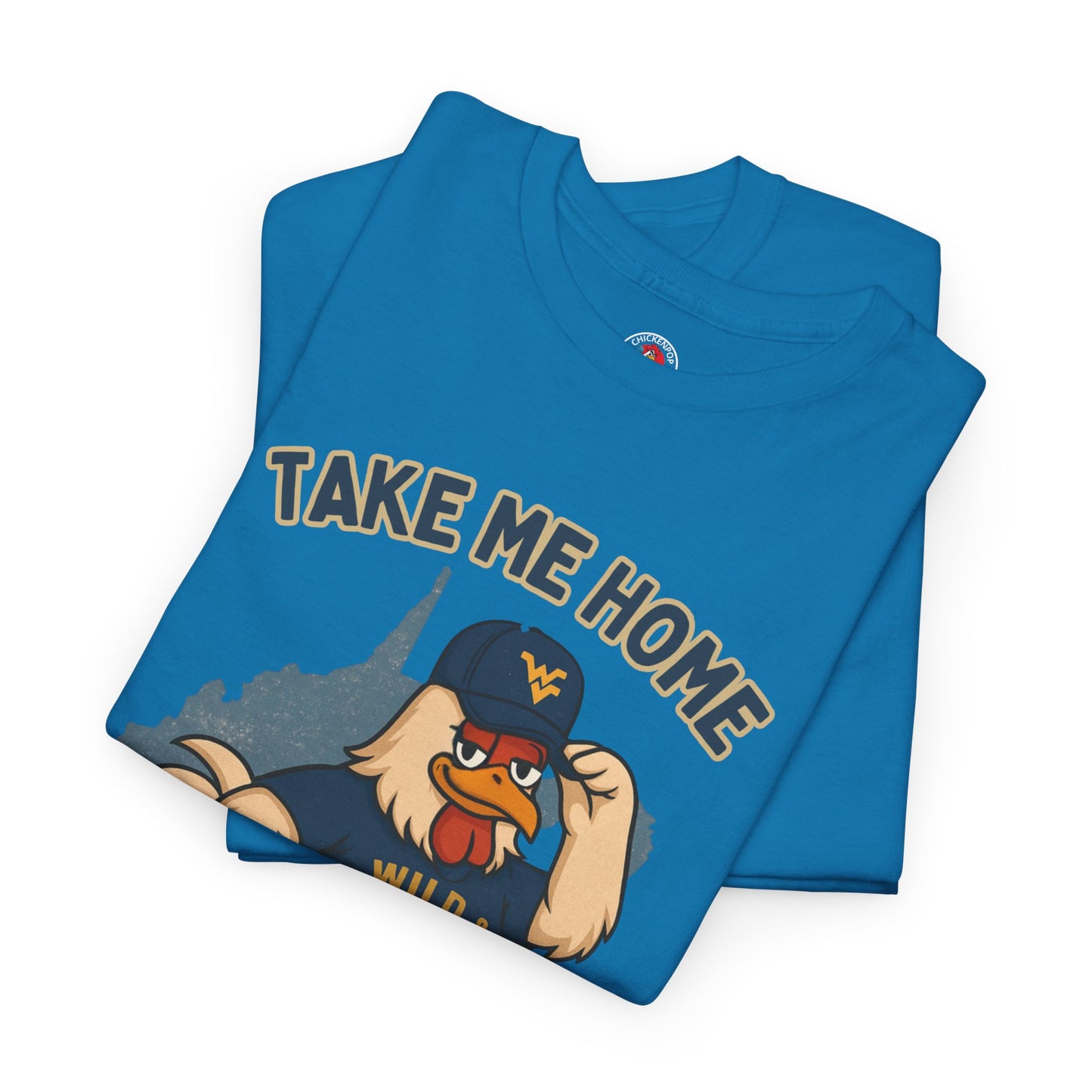 Take Me Home Country Roads WV Coop Daddy Tee – Funny West Virginia Rooster Shirt