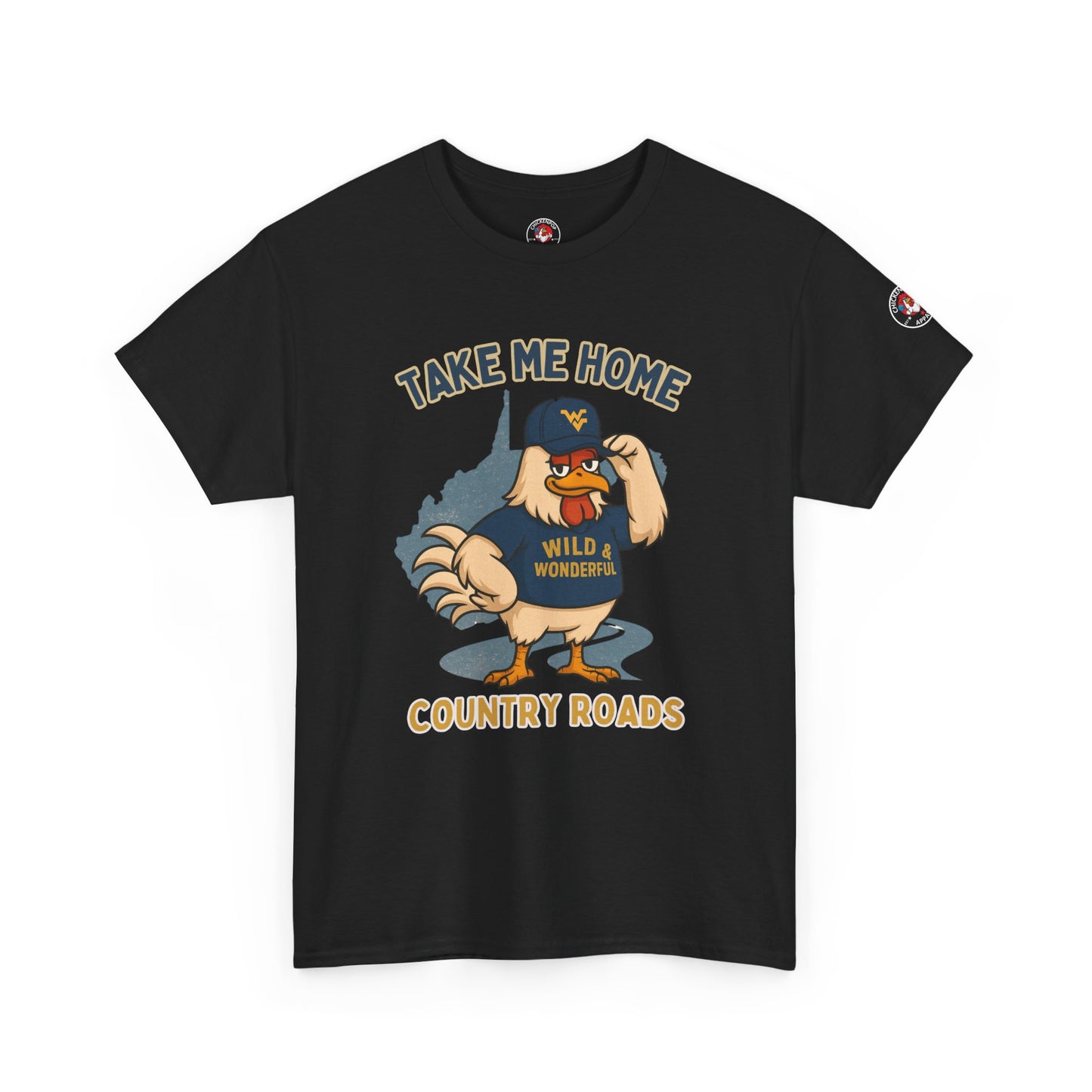 Take Me Home Country Roads WV Coop Daddy Tee – Funny West Virginia Rooster Shirt