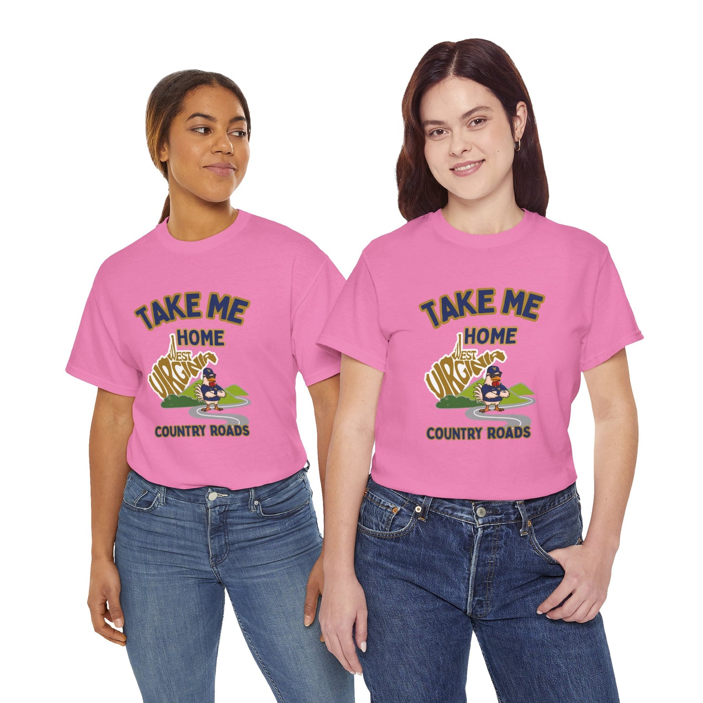 Take Me Home Country Roads WV Coop Daddy Tee – Funny West Virginia Rooster Shirt