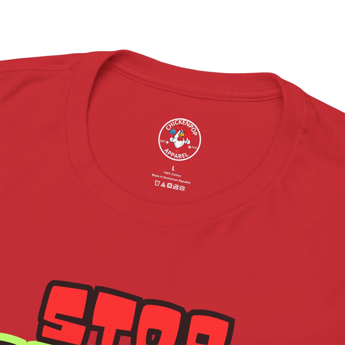 Stop COOP TIME! Funny Chicken T-Shirt – MC Coop Daddy 90s Hip Hop Parody Tee | Unisex Heavy Cotton | ChickenPop Apparel