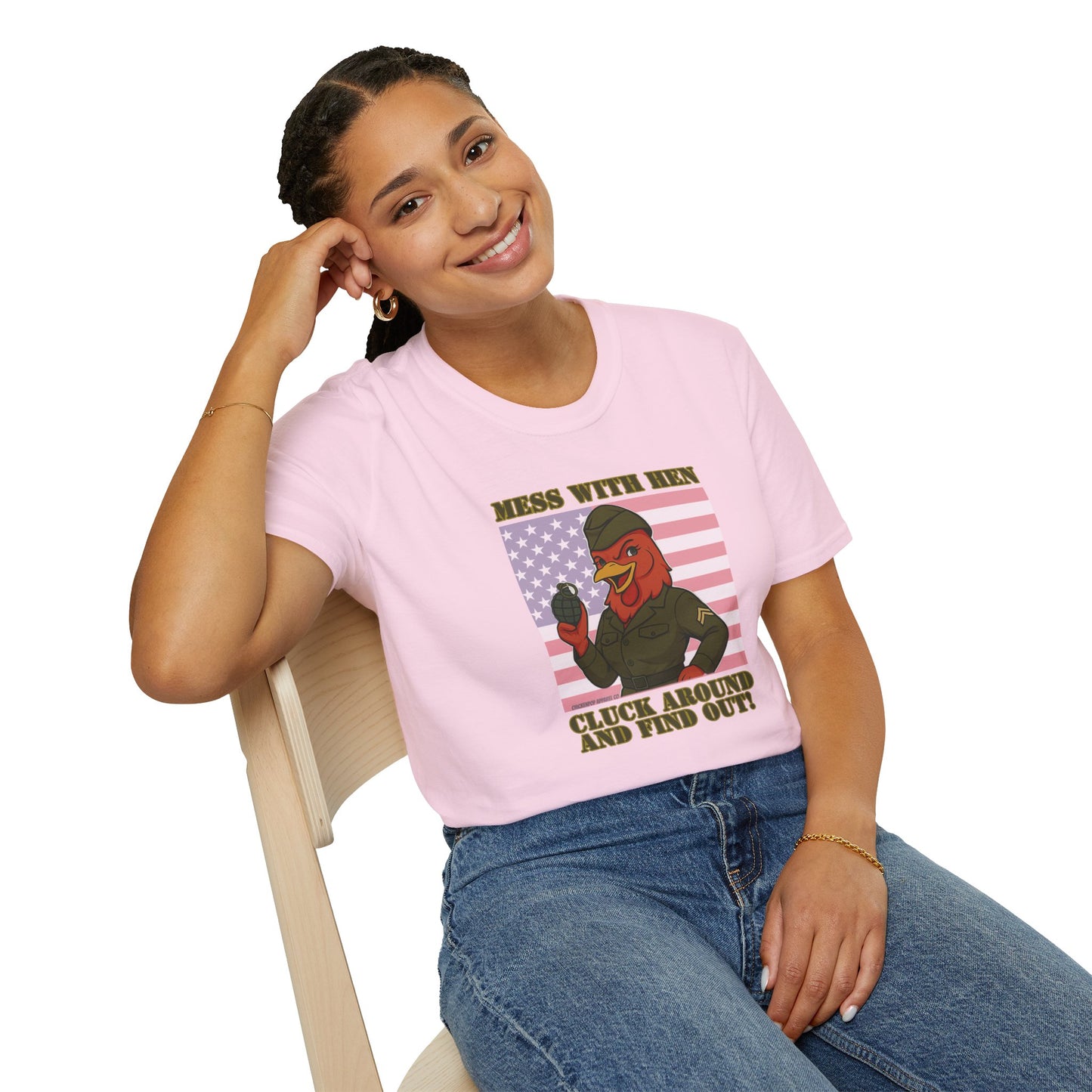 Mess With Hen T-Shirt – Fierce Funny Chicken Tee for Bold Women with Attitude | ChickenPop Apparel