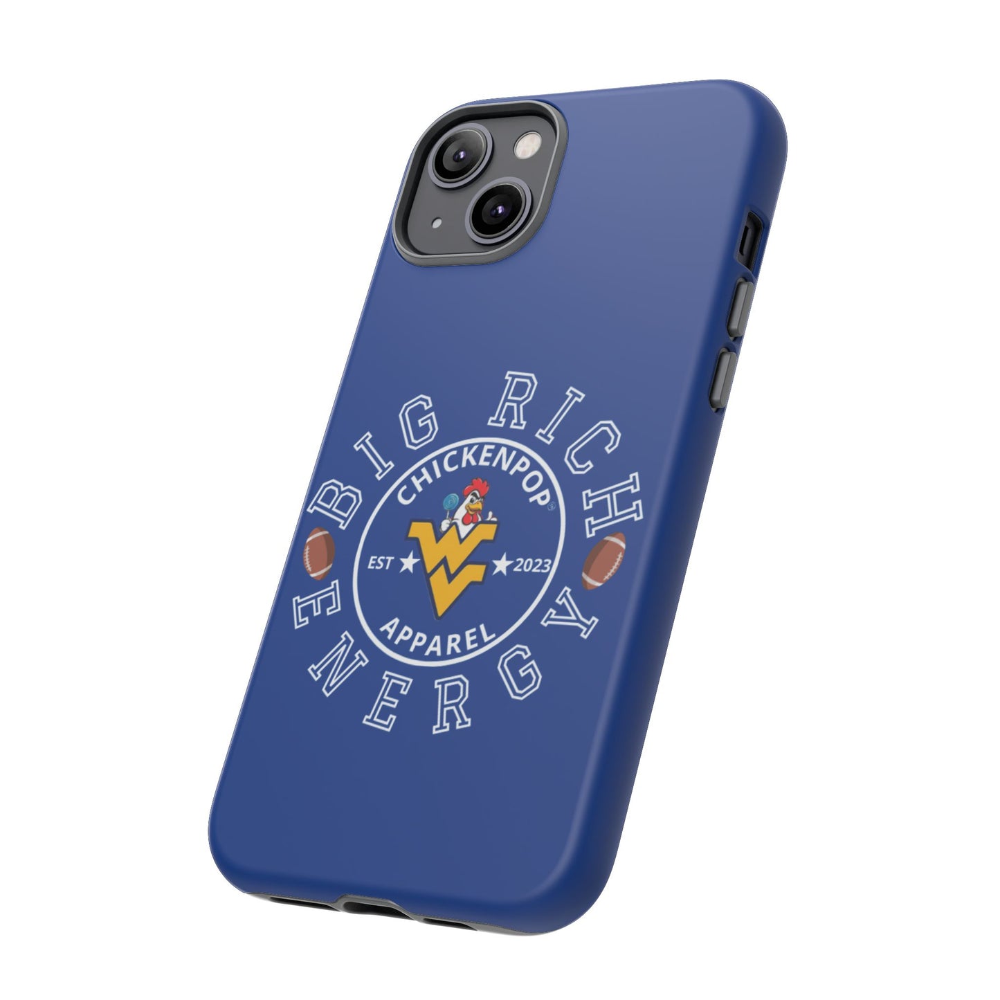 Don’t Be A Devries Funny Chicken Phone Case – Durable Dual-Layer Protection for iPhone, Samsung, Pixel – Matte or Glossy Finish Blue