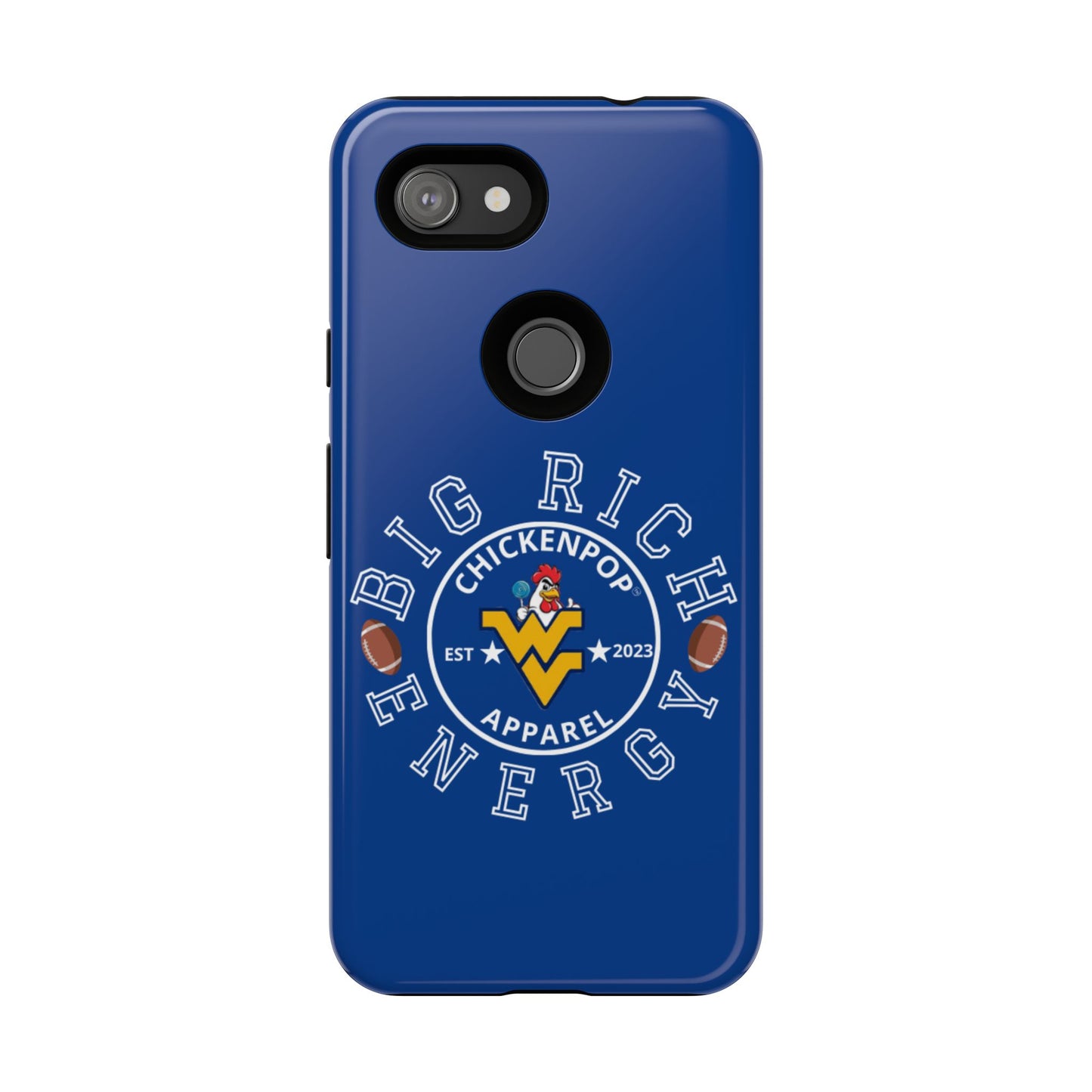 Don’t Be A Devries Funny Chicken Phone Case – Durable Dual-Layer Protection for iPhone, Samsung, Pixel – Matte or Glossy Finish Blue