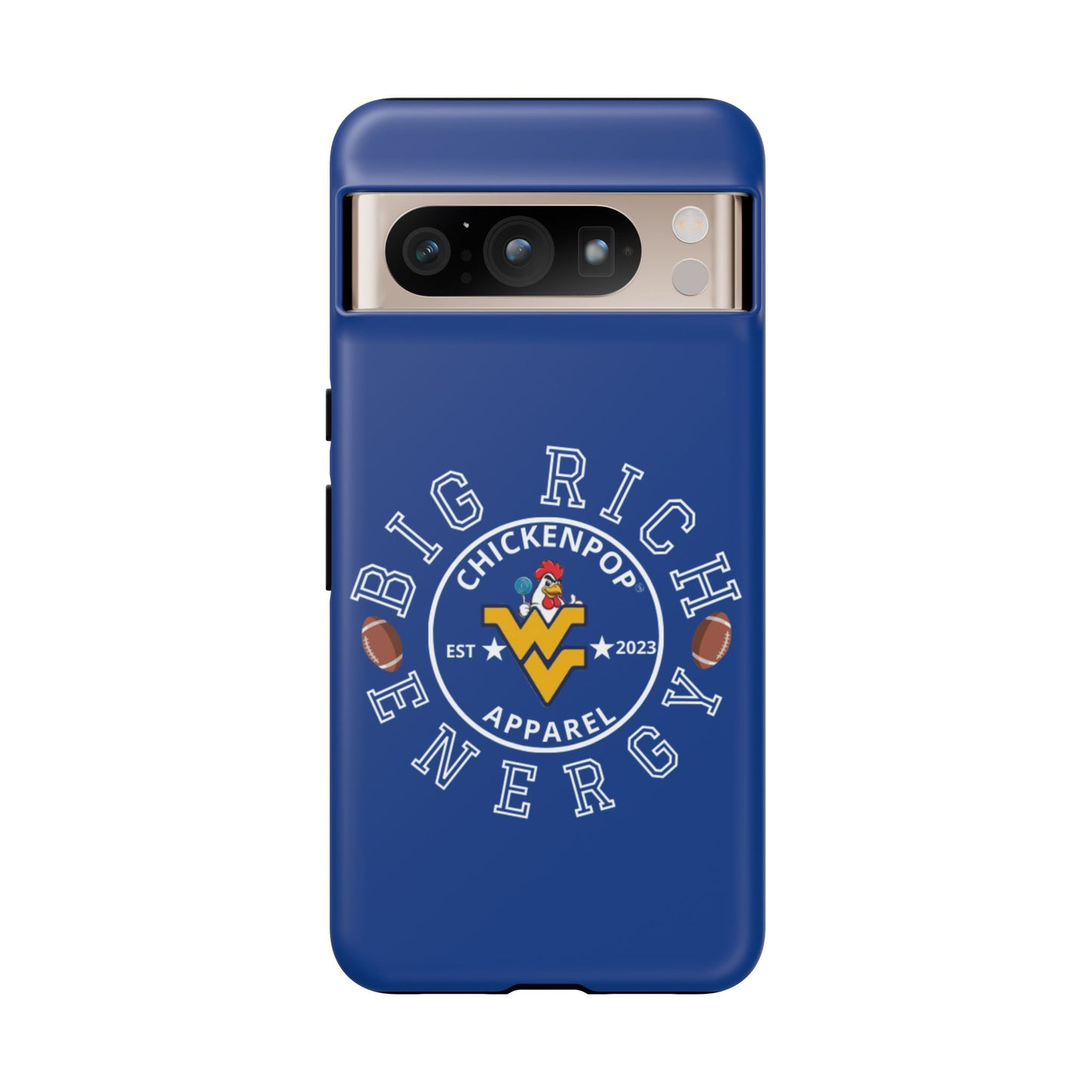 Don’t Be A Devries Funny Chicken Phone Case – Durable Dual-Layer Protection for iPhone, Samsung, Pixel – Matte or Glossy Finish Blue
