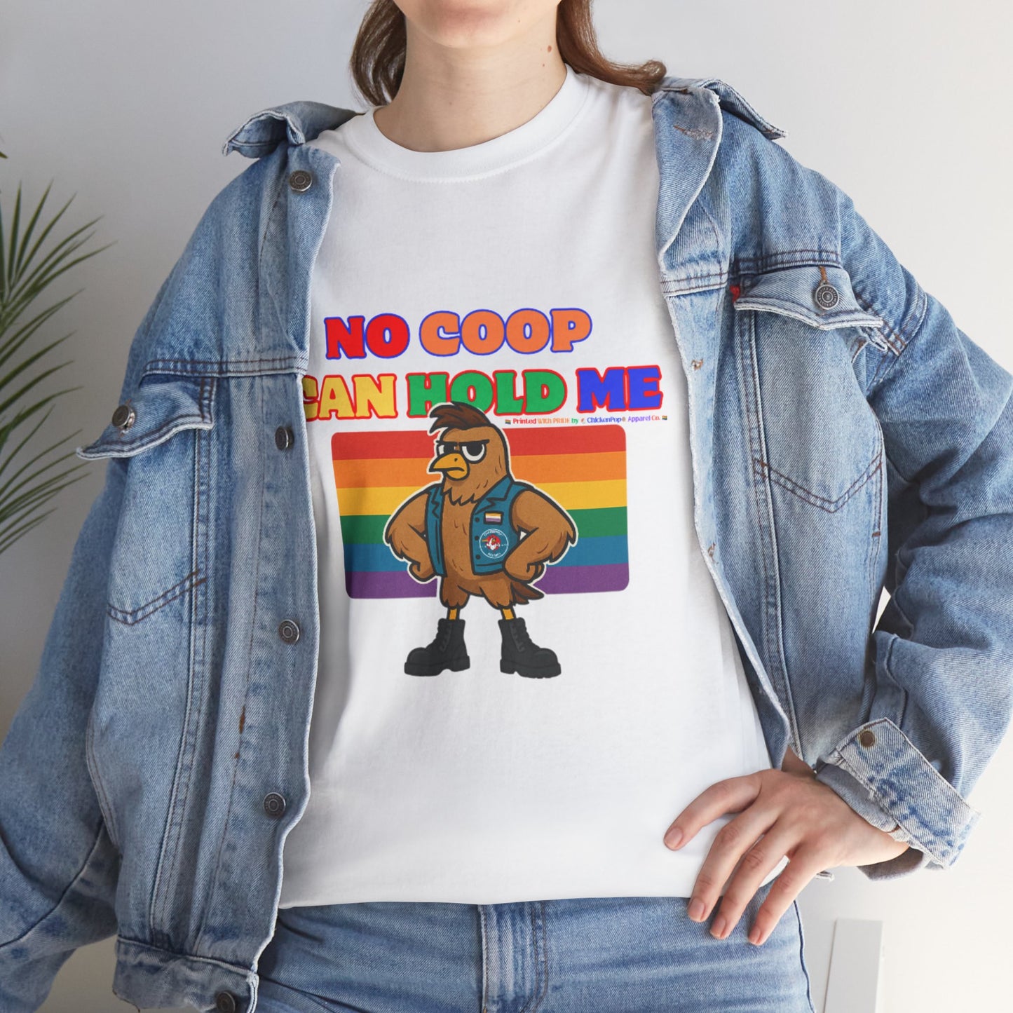 No Coop Can Hold Me – Theym Hen Unisex Pride Tee