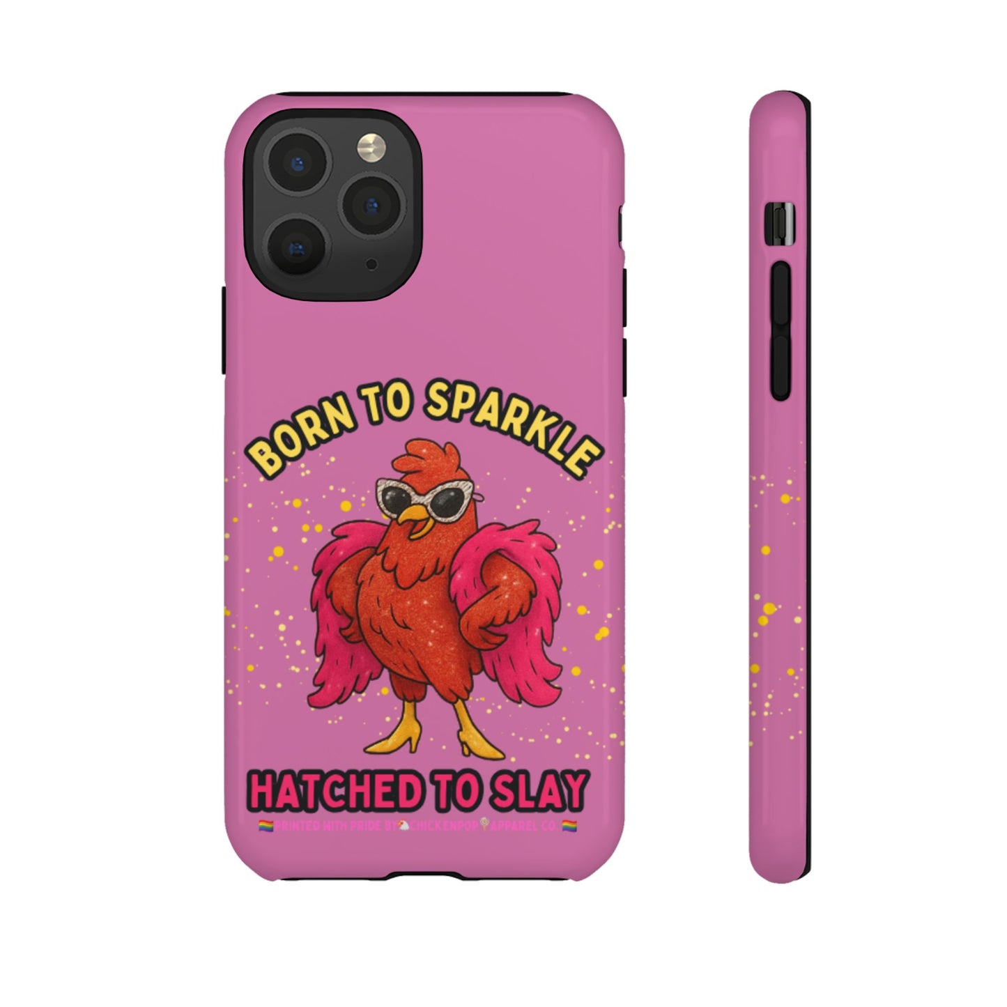 Phone Case - Born to Sparkle Hatched to Slay Logo Design