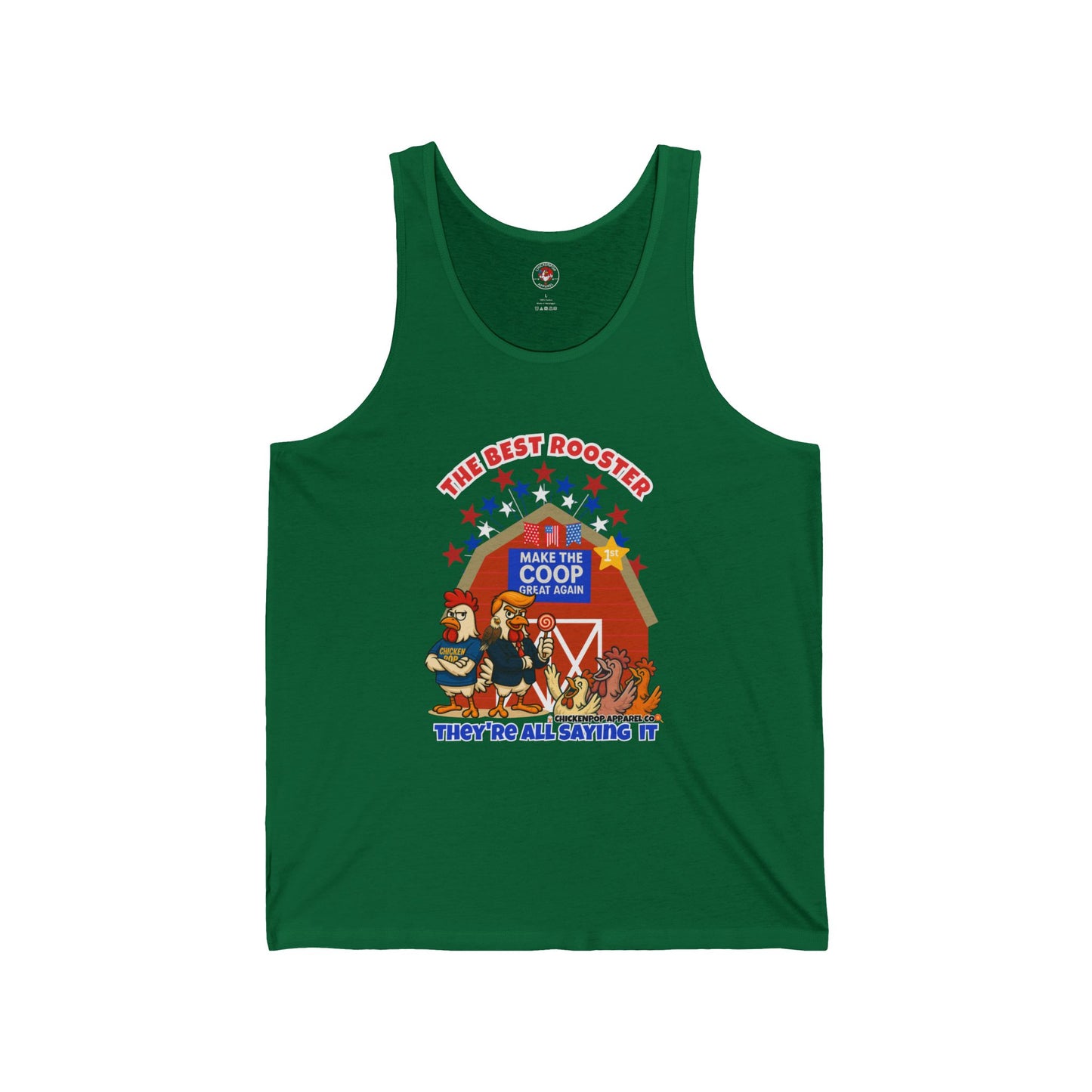 The Best Rooster Ribbed Tank β Cock-a-Doodle-Don Presidential Poultry ππΉ