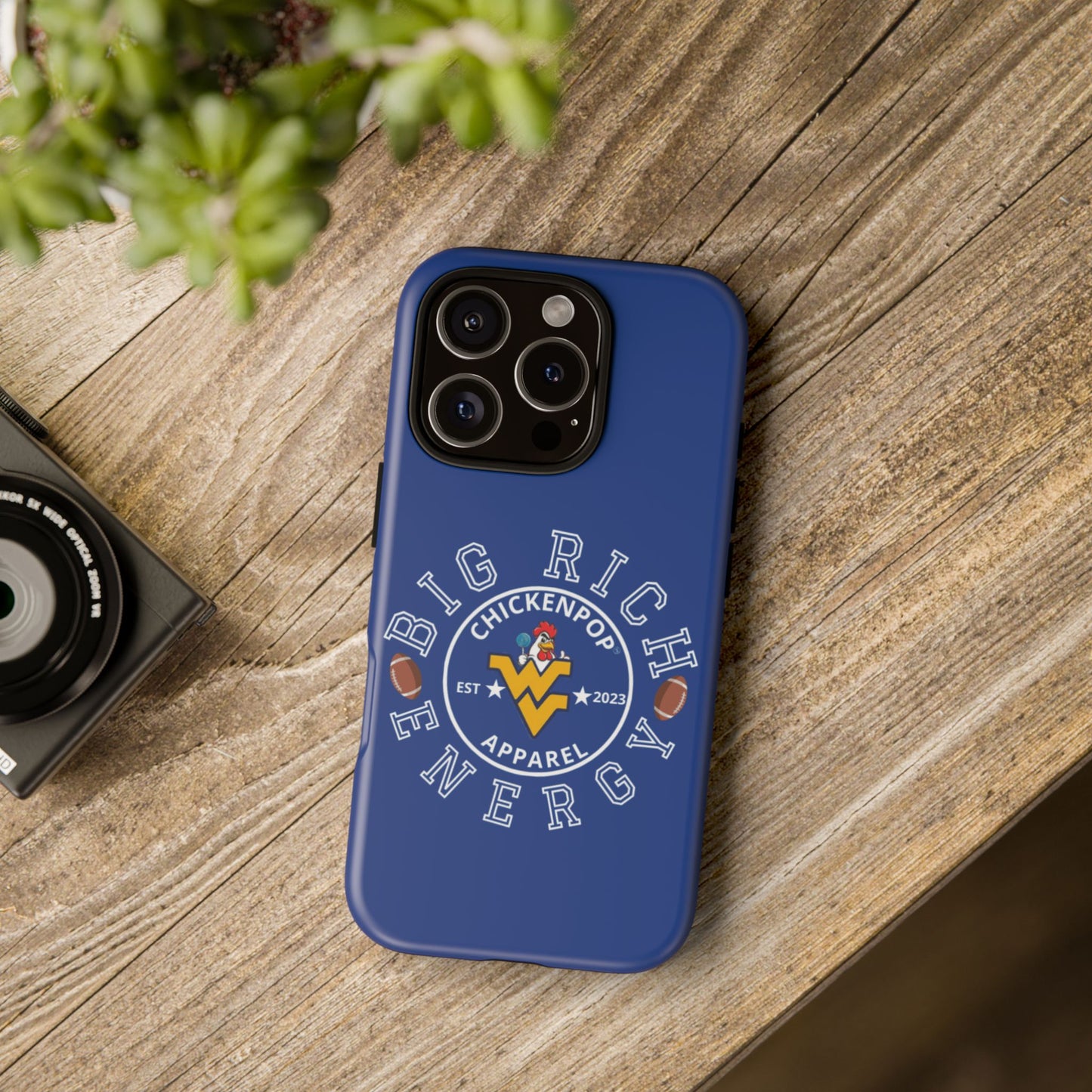 Don’t Be A Devries Funny Chicken Phone Case – Durable Dual-Layer Protection for iPhone, Samsung, Pixel – Matte or Glossy Finish Blue