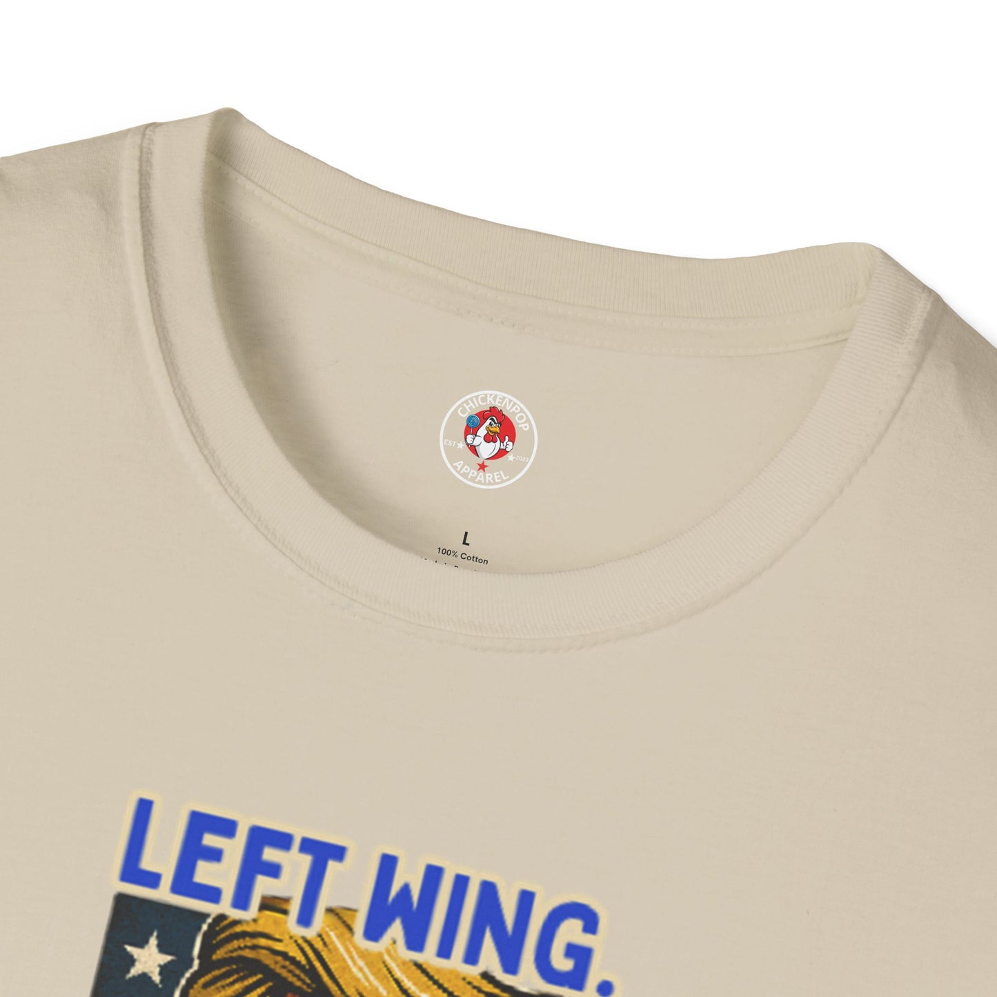 Cock-a-Doodle-Don "Left Wing. Right Wing. Same Coop." Political Satire Tee – Unisex Graphic T-Shirt