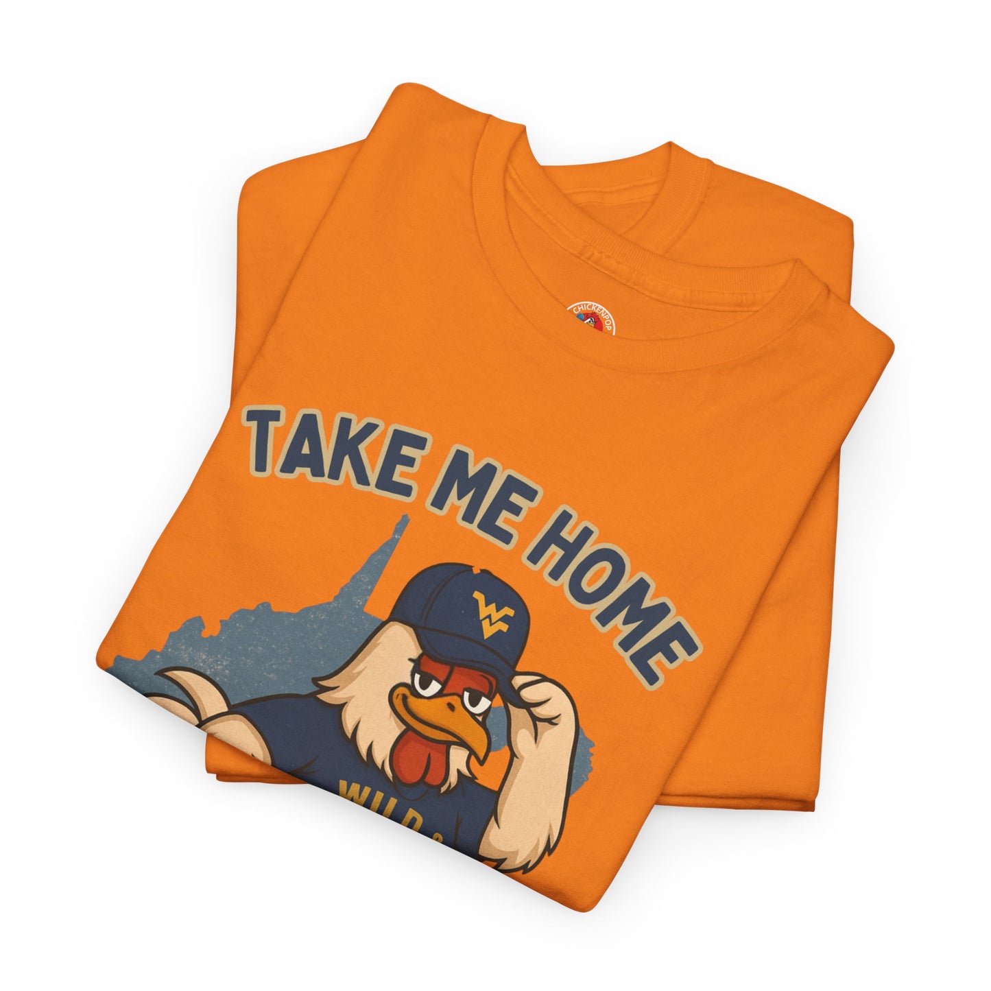 Take Me Home Country Roads WV Coop Daddy Tee – Funny West Virginia Rooster Shirt