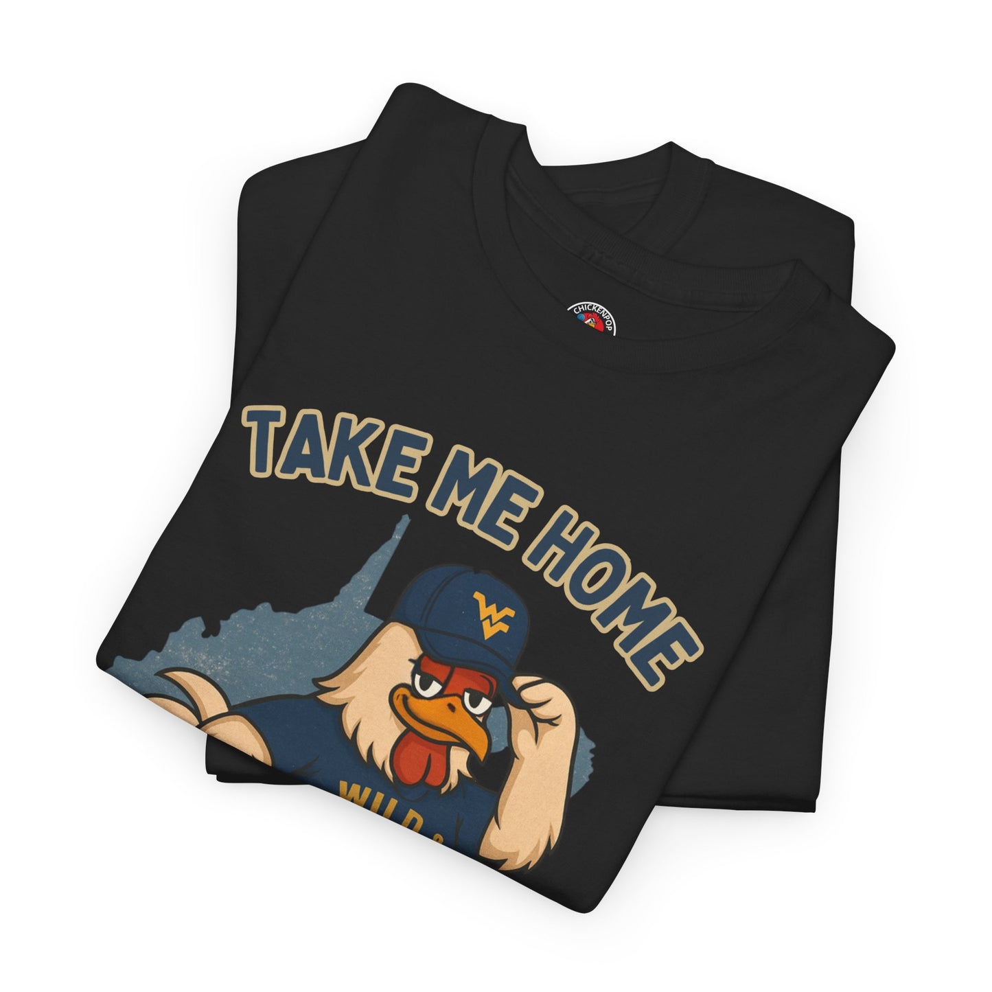 Take Me Home Country Roads WV Coop Daddy Tee – Funny West Virginia Rooster Shirt