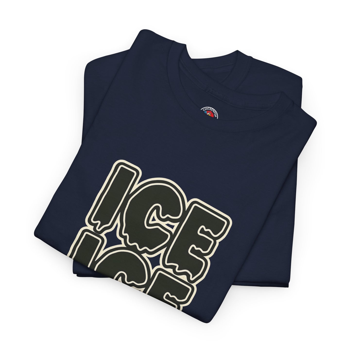 ICE ICE BABY Funny Chicken T-Shirt – Coop Daddy Parody Tee for Music & Poultry Fans