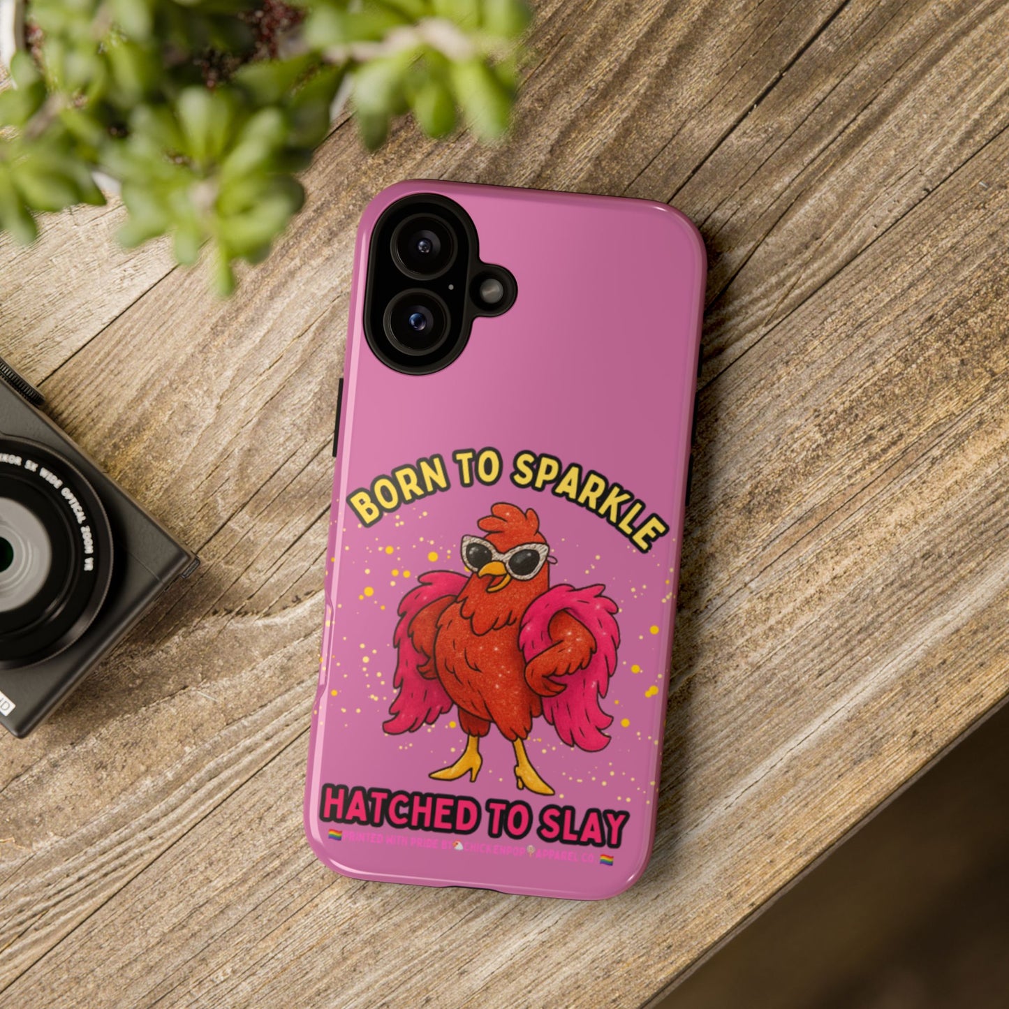 Phone Case - Born to Sparkle Hatched to Slay Logo Design