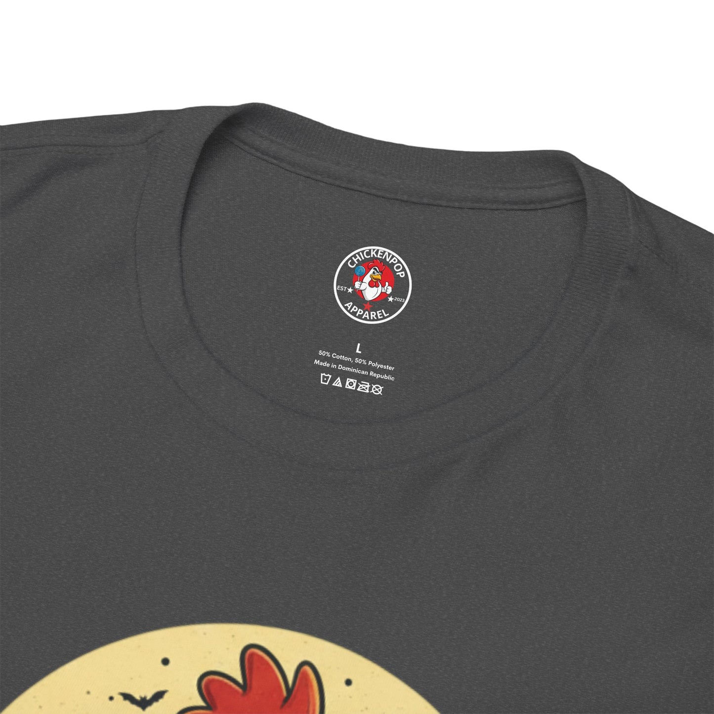 ChickenPop Sucker For a Pop Vampire Rooster Halloween T-Shirt – Funny Spooky Graphic Tee for Fall & Costume Season
