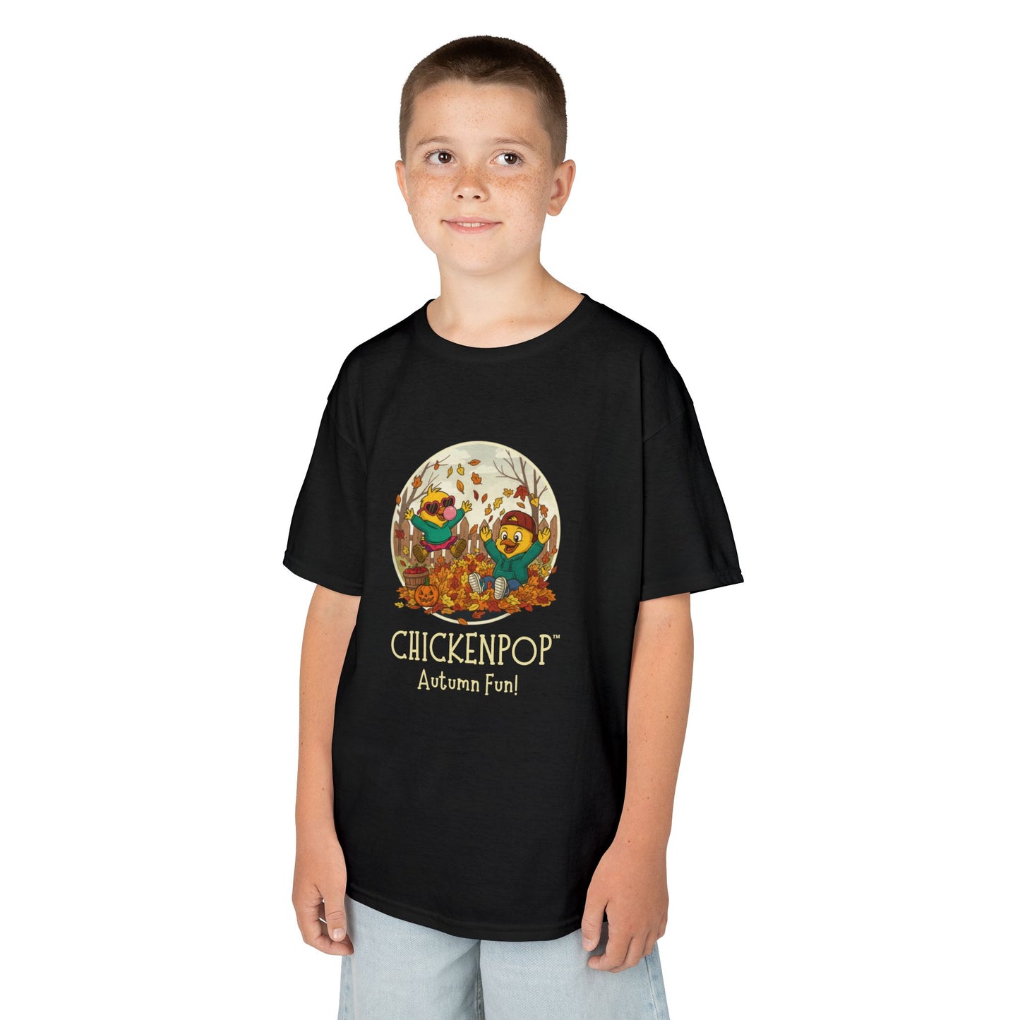 Kids Tee - Lil’ Cluckers 'Autumn Fun' ChickenPop Shirt