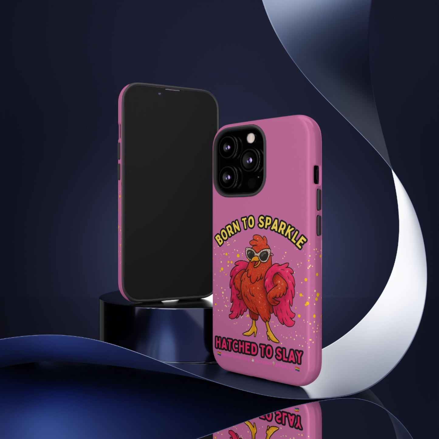 Phone Case - Born to Sparkle Hatched to Slay Logo Design