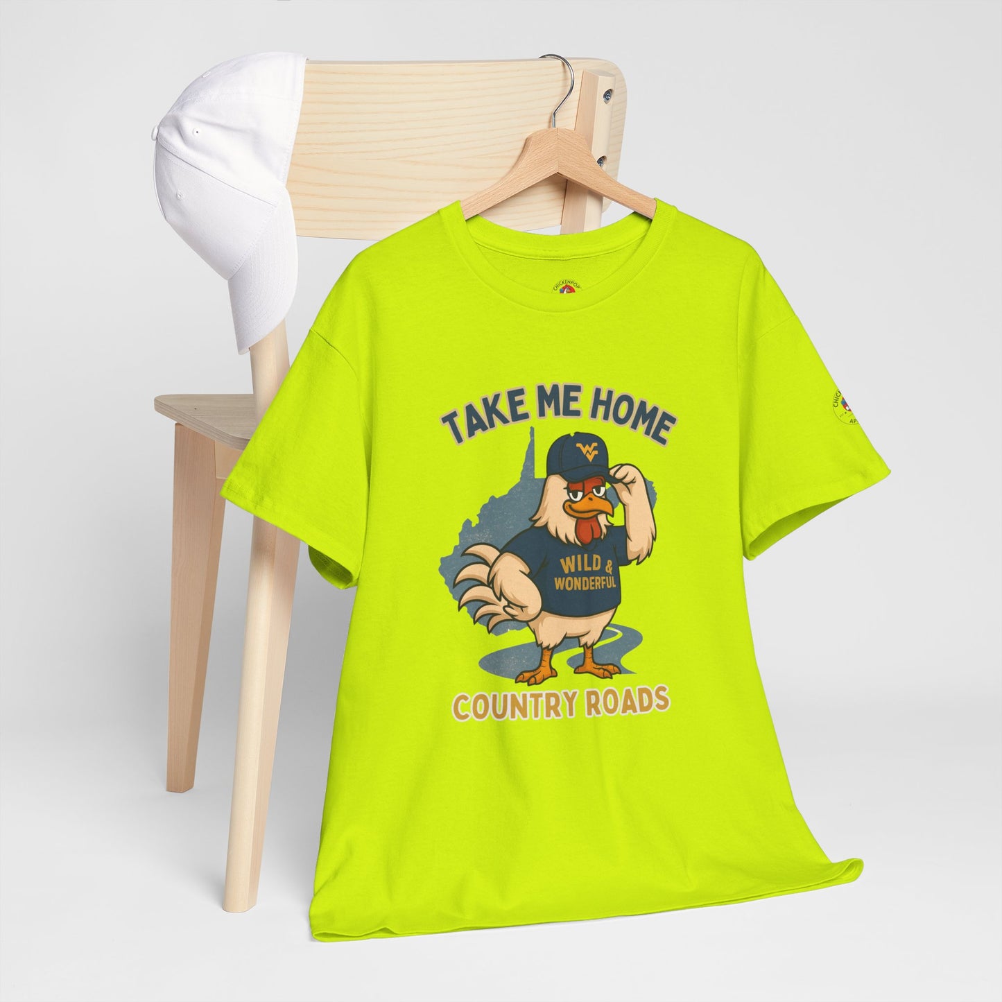 Take Me Home Country Roads WV Coop Daddy Tee – Funny West Virginia Rooster Shirt
